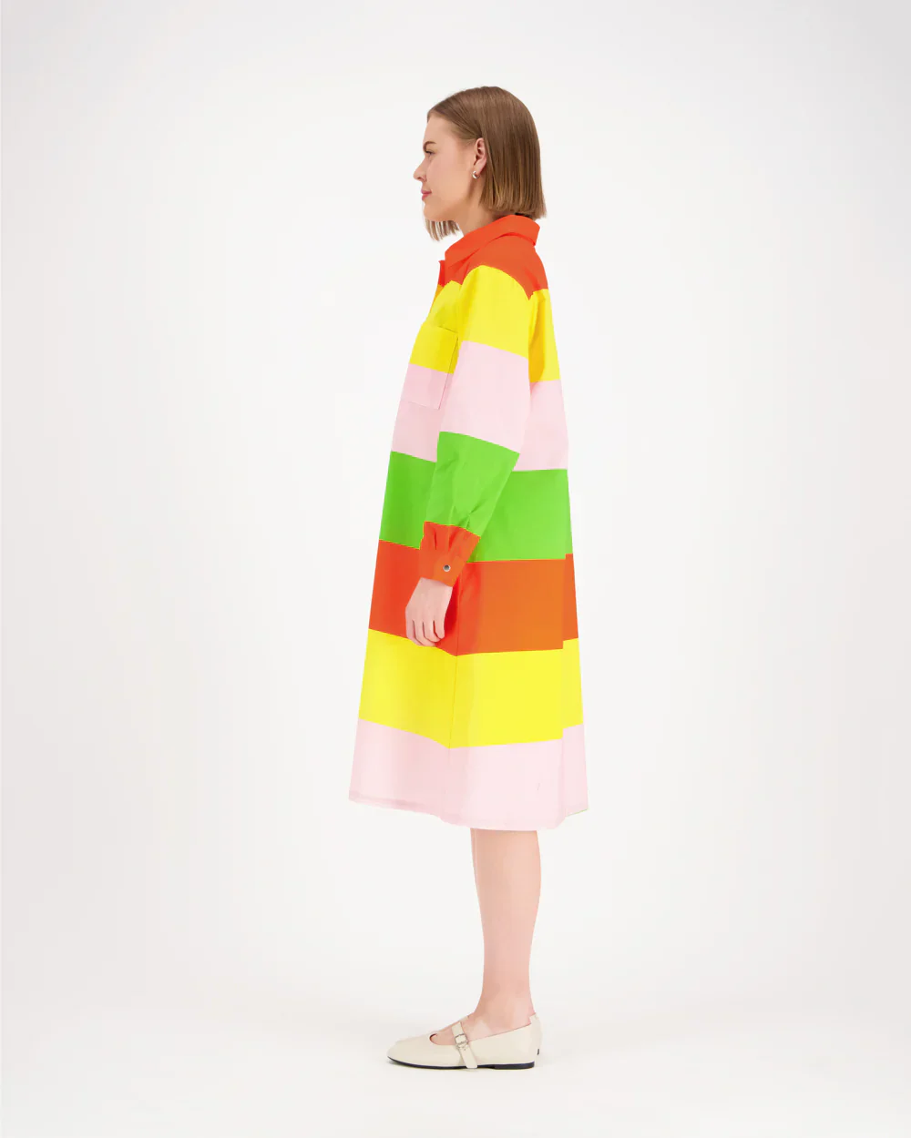 Kalevala Mekko, 4-Raita Vaaleanpunainen - Image 4