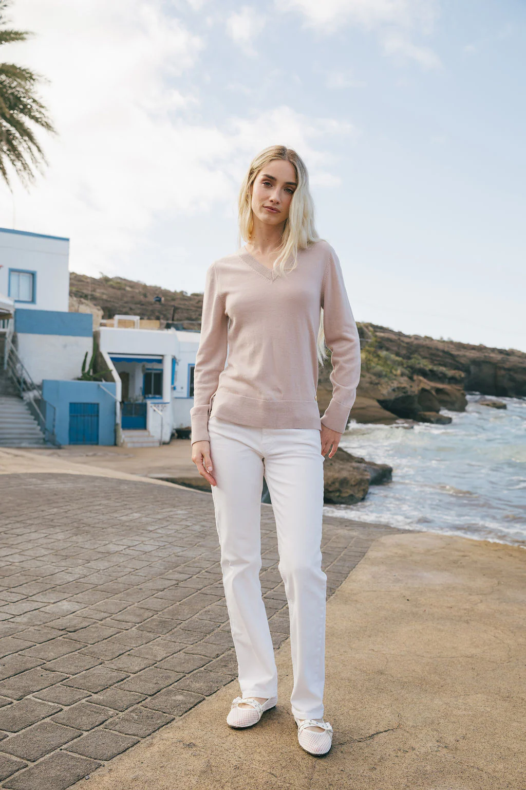 Kelly Jumper, Pearl Beige - Image 2