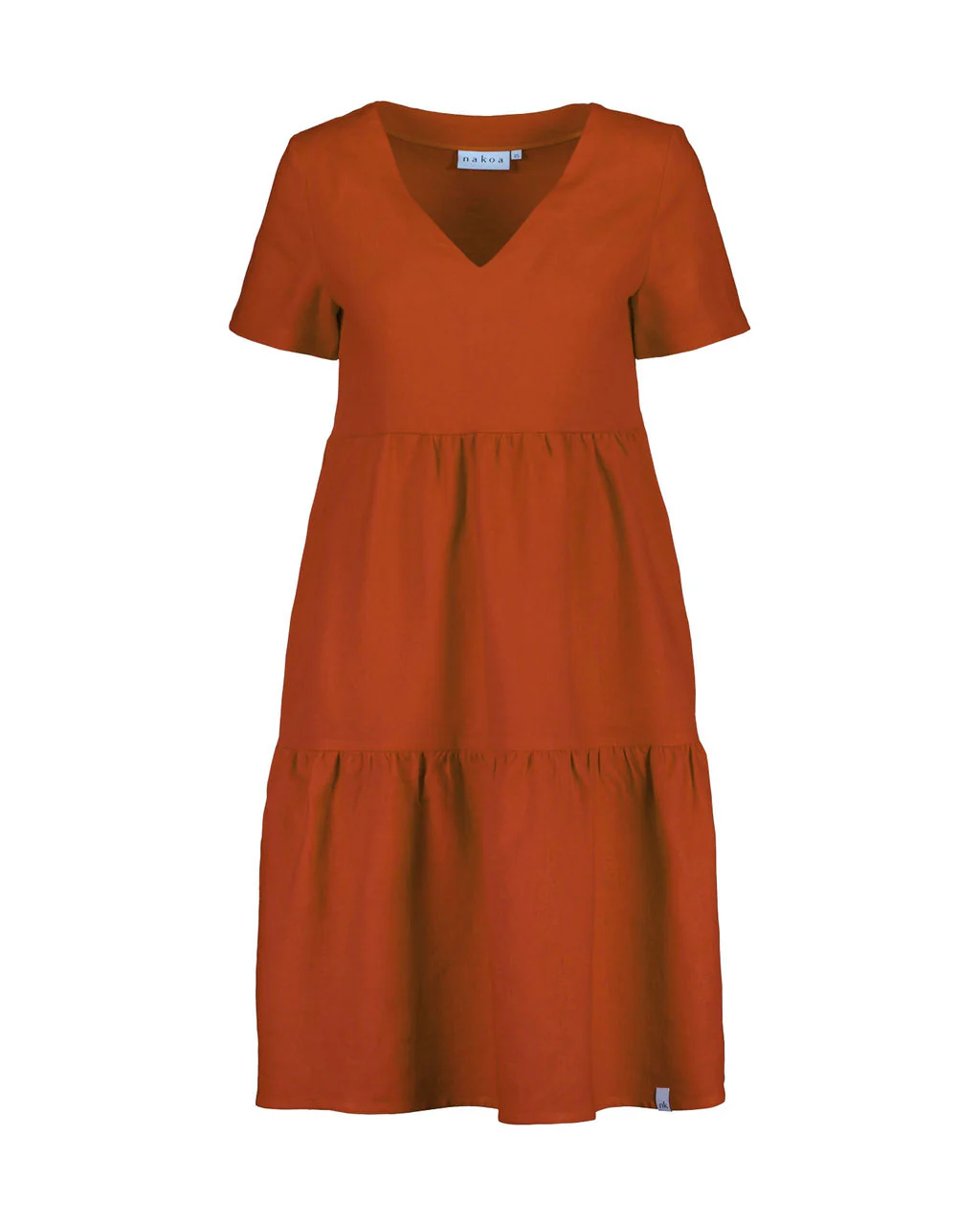 Layered Dress, Burnt Orange - Image 5