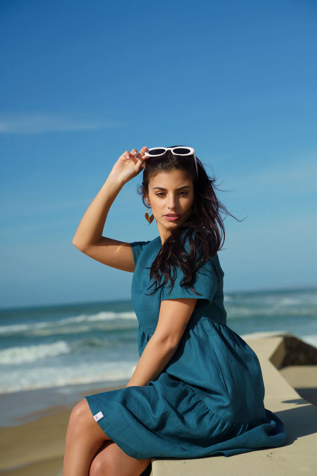 Layered Dress, Crystal Teal - Image 3