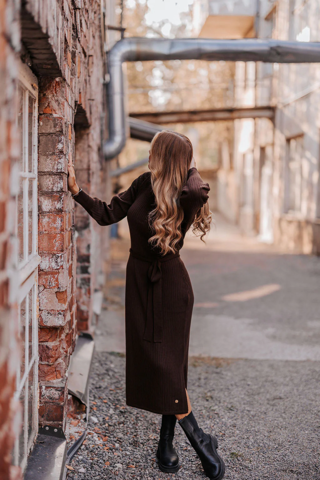 Leona Dress, Espresso - Image 3