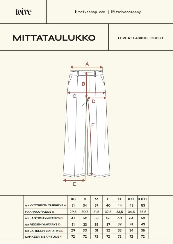 Leveät Laskoshousut, Musta - Image 10