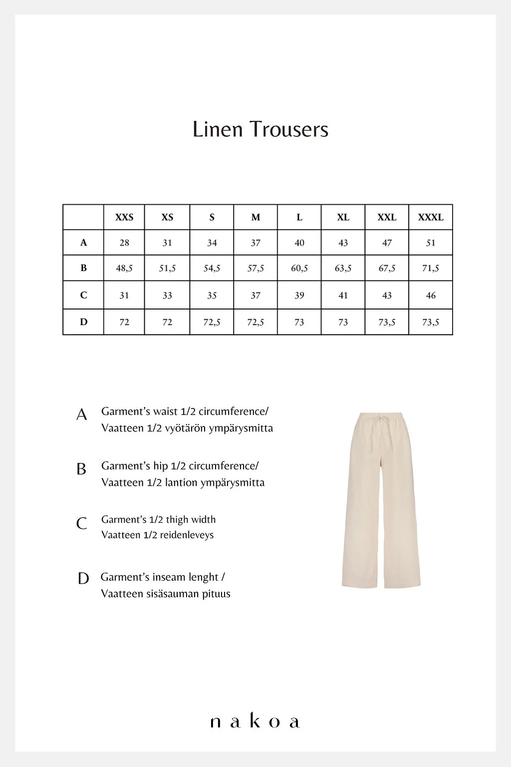 Linen Trousers, Sandshell - Image 9