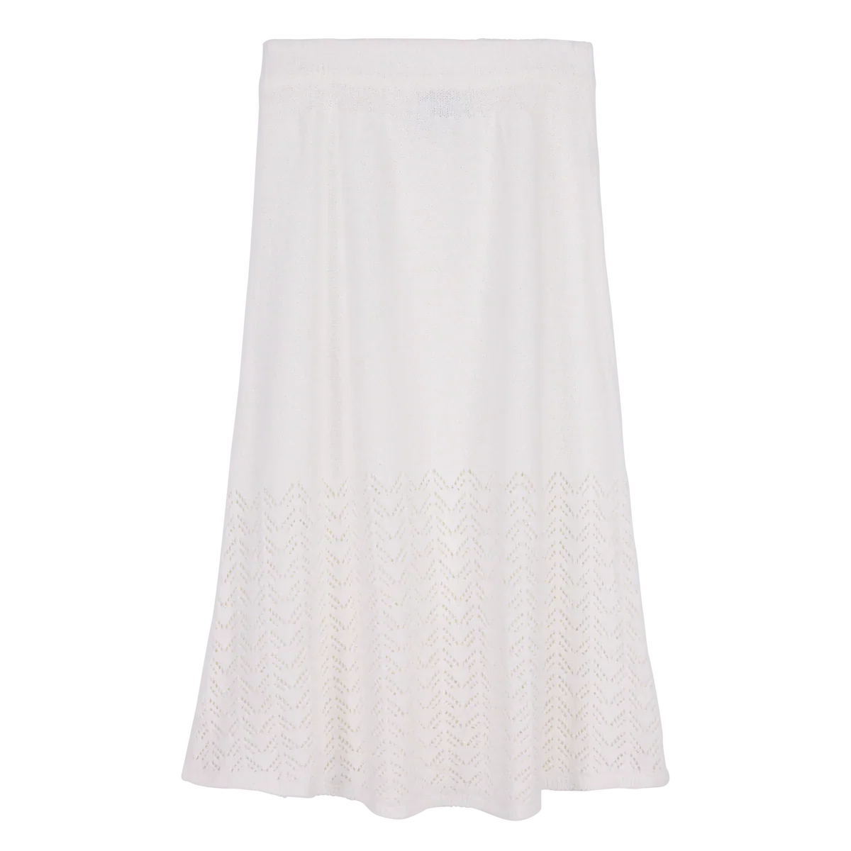 Milja Knitted Skirt, White - Image 6