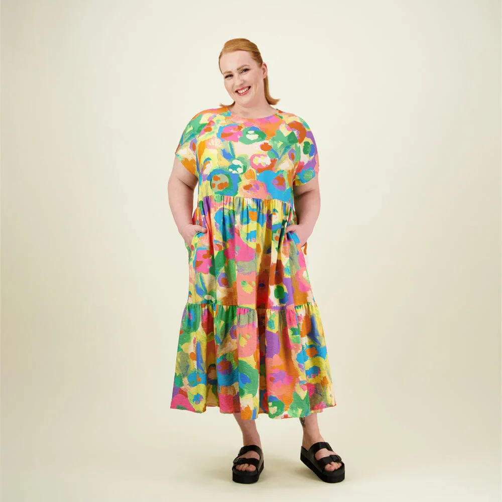 Miracles Tiered Midi Dress, Spring