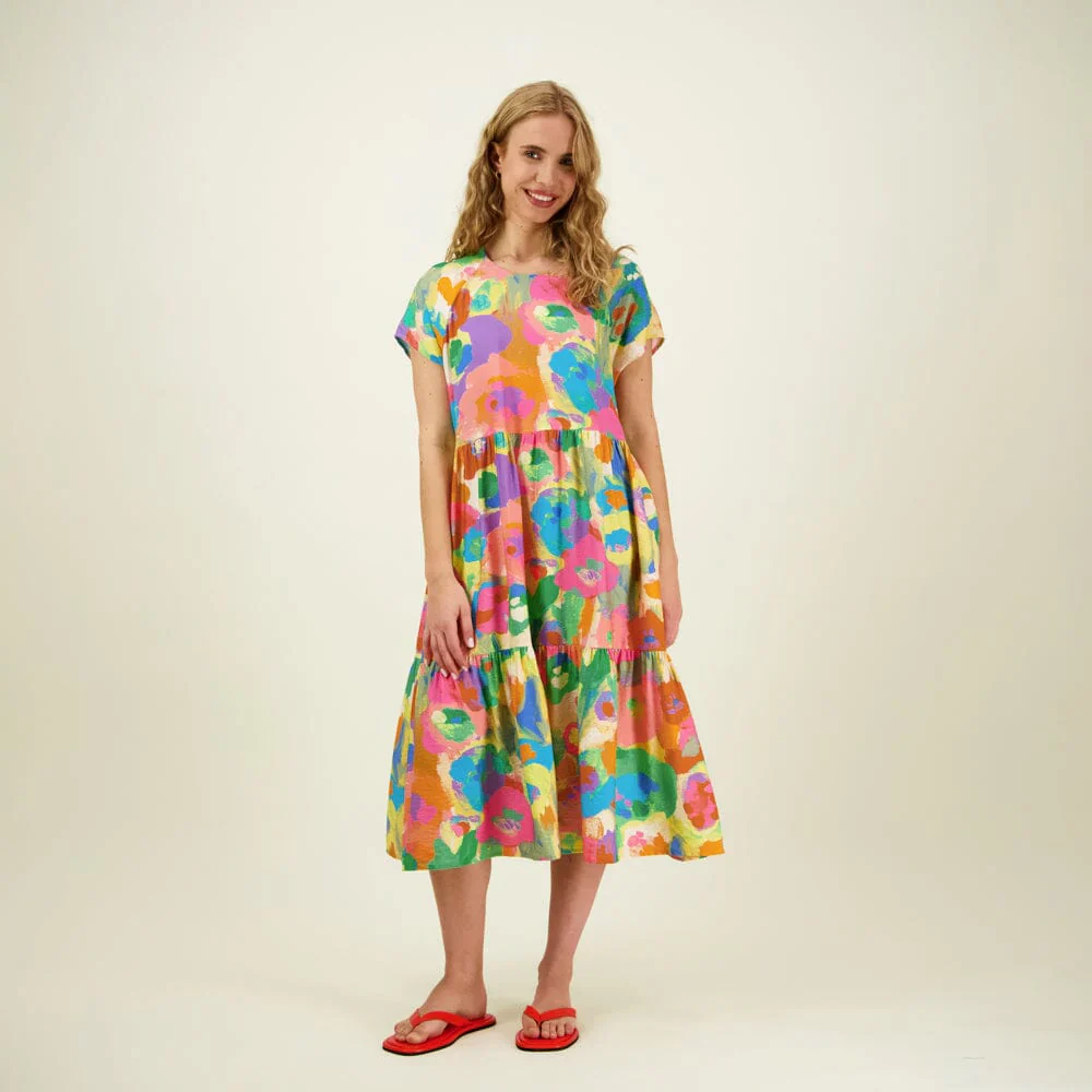 Miracles Tiered Midi Dress, Spring - Image 3