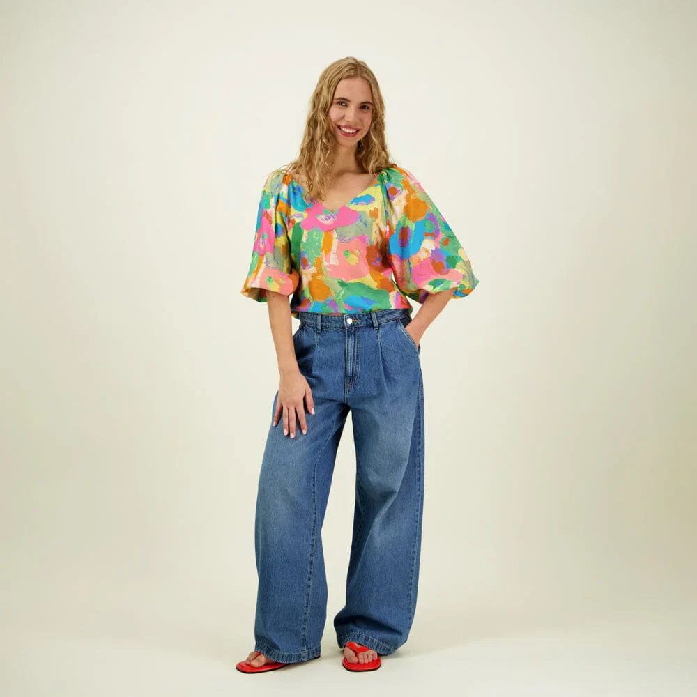 Miracles Volume Sleeve Blouse, Spring