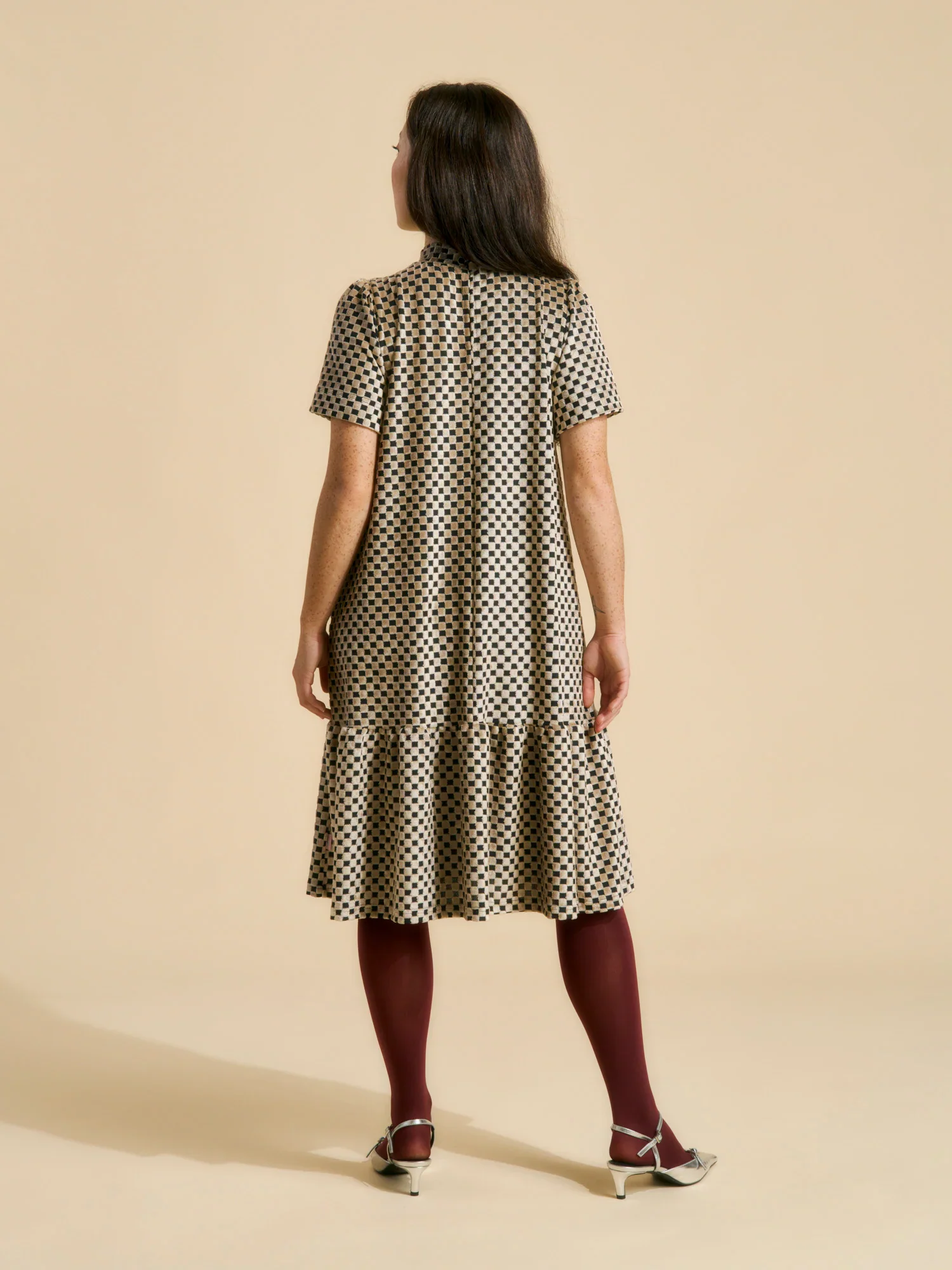 Montana Dress, Almond Chess - Image 4