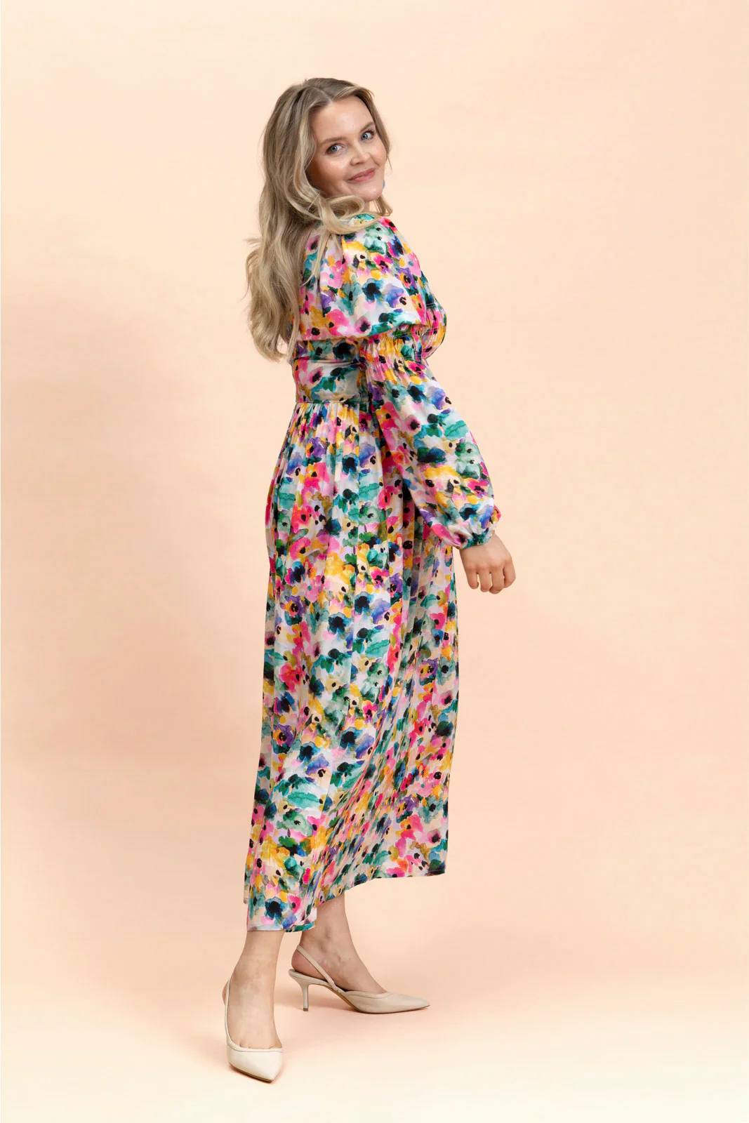Muse Dress, Aquarelle Bloom - Image 5