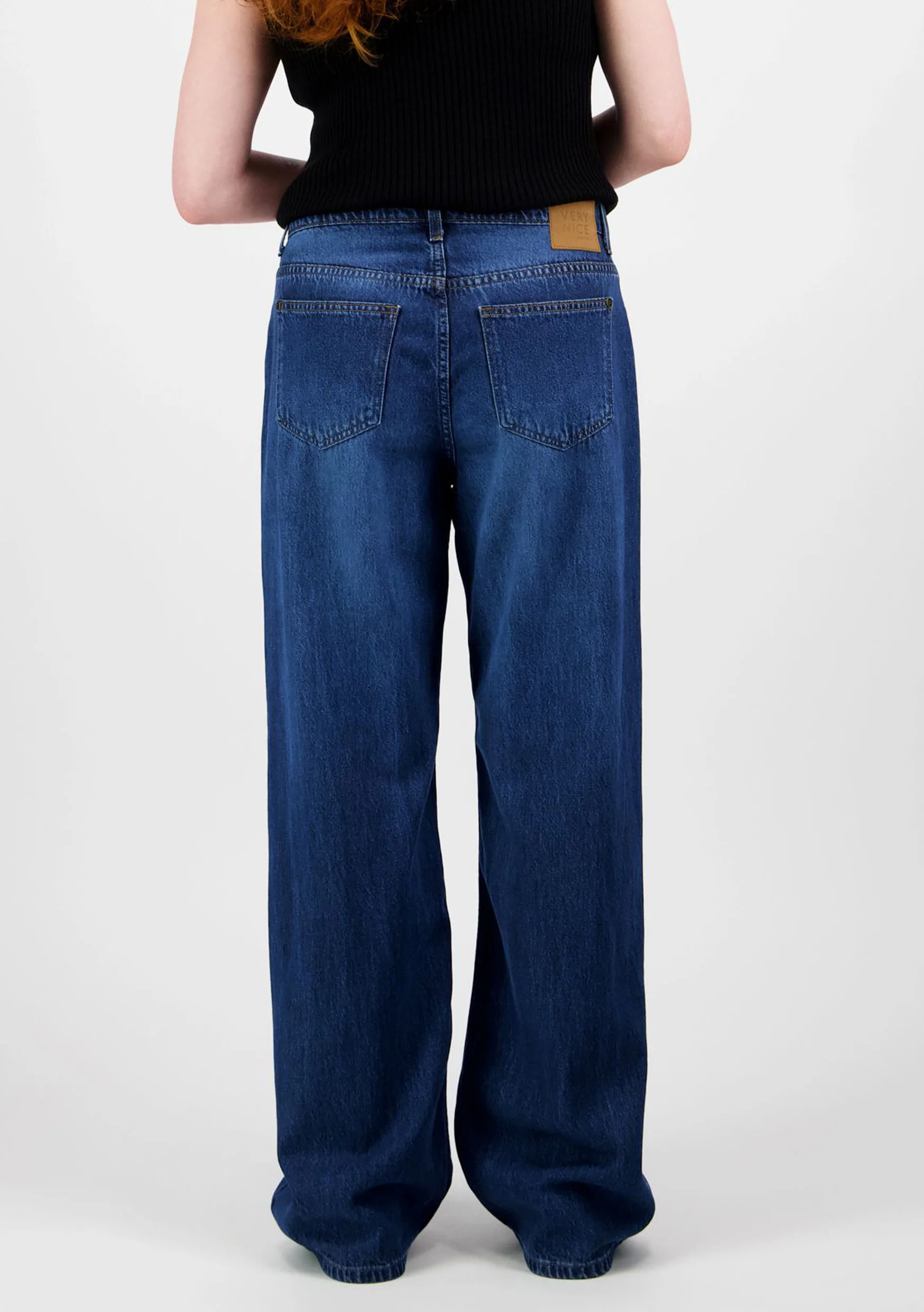 Nicolet Farkut, Relaxed Fit Flare, Sininen - Image 3