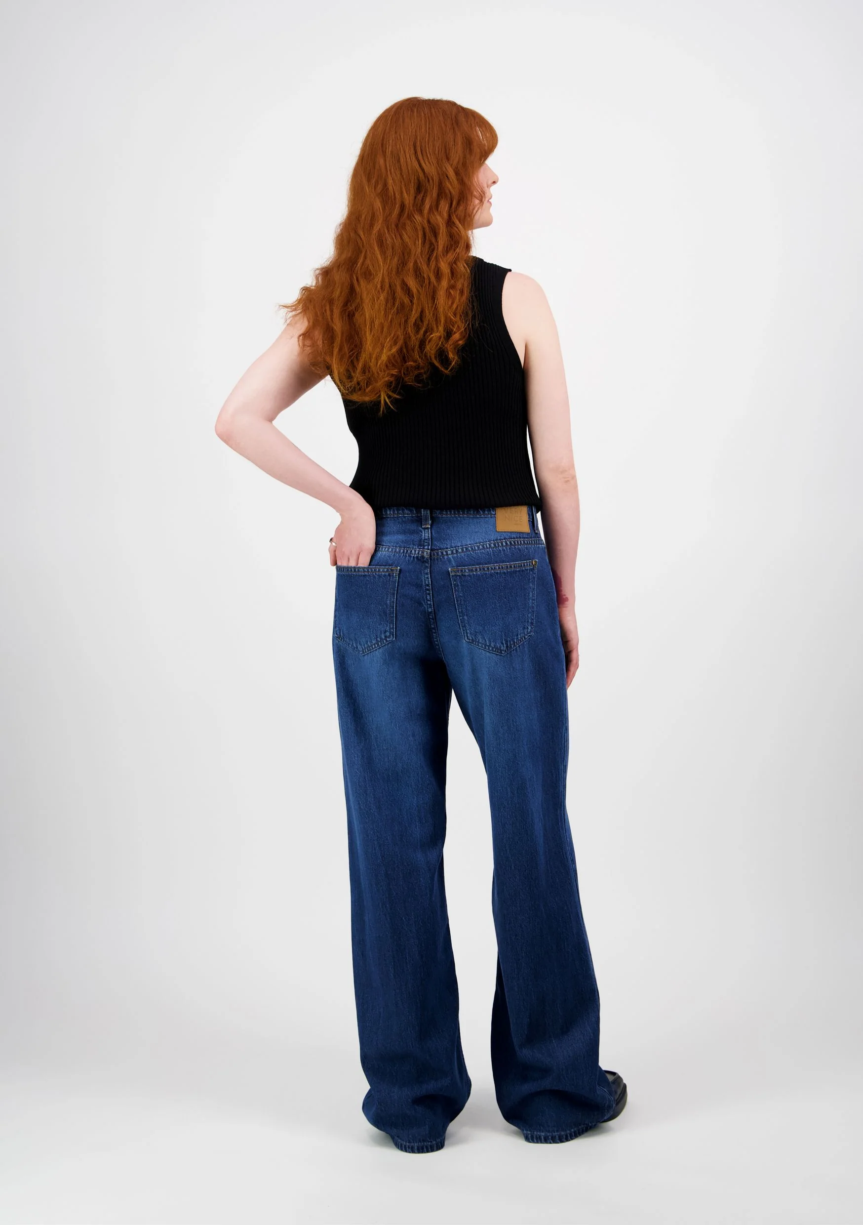 Nicolet Farkut, Relaxed Fit Flare, Sininen - Image 4