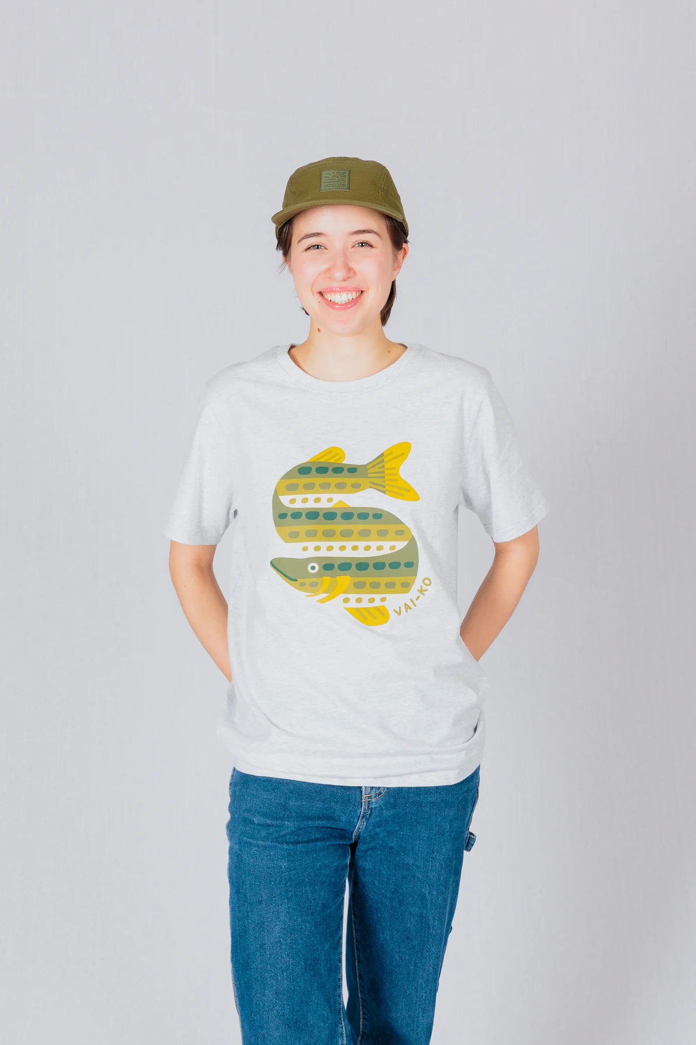 Nokkela Hauki T-shirt, Greymele - Image 2