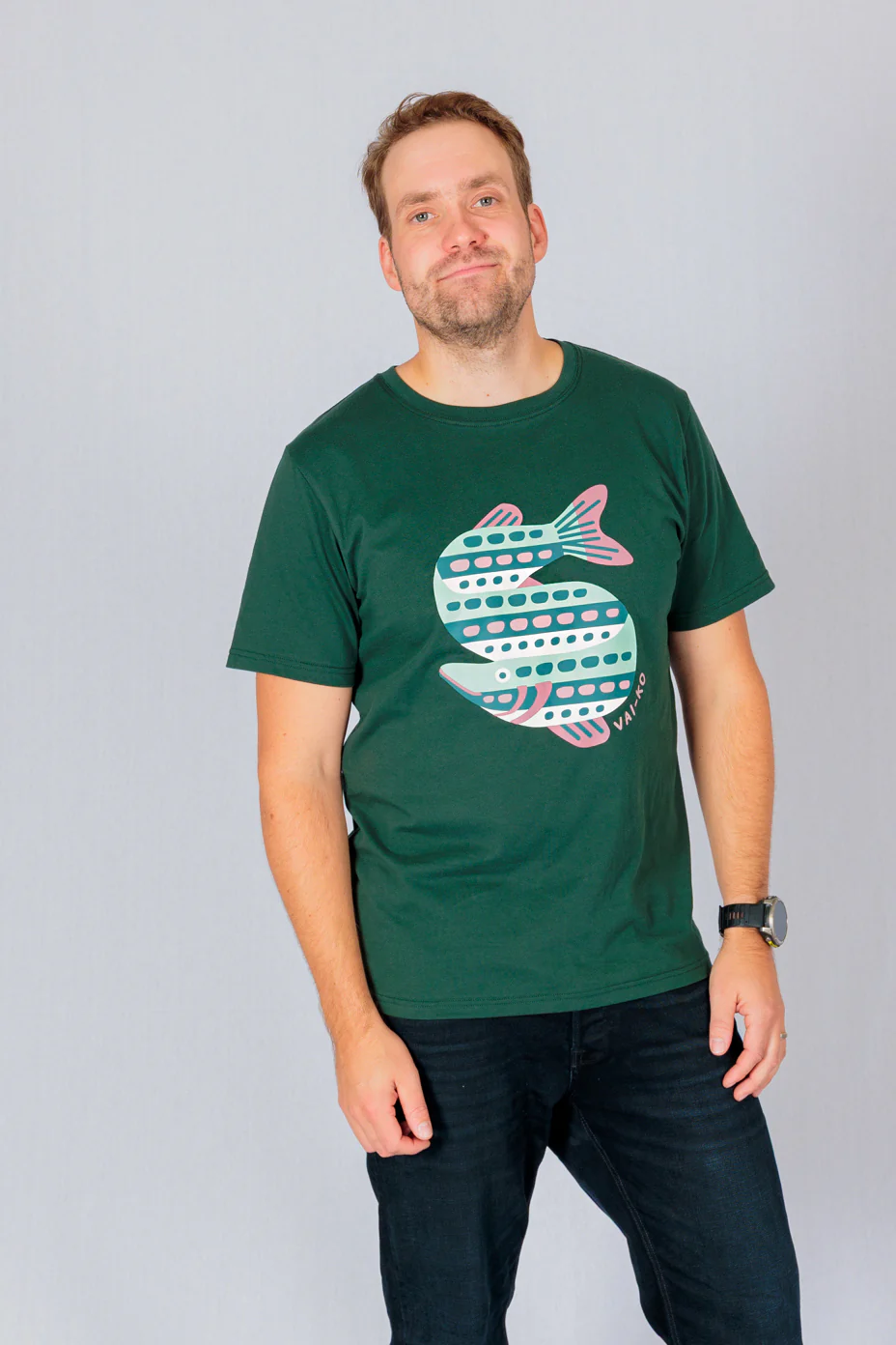 Nokkela Hauki T-shirt, Sycamore Green - Image 3