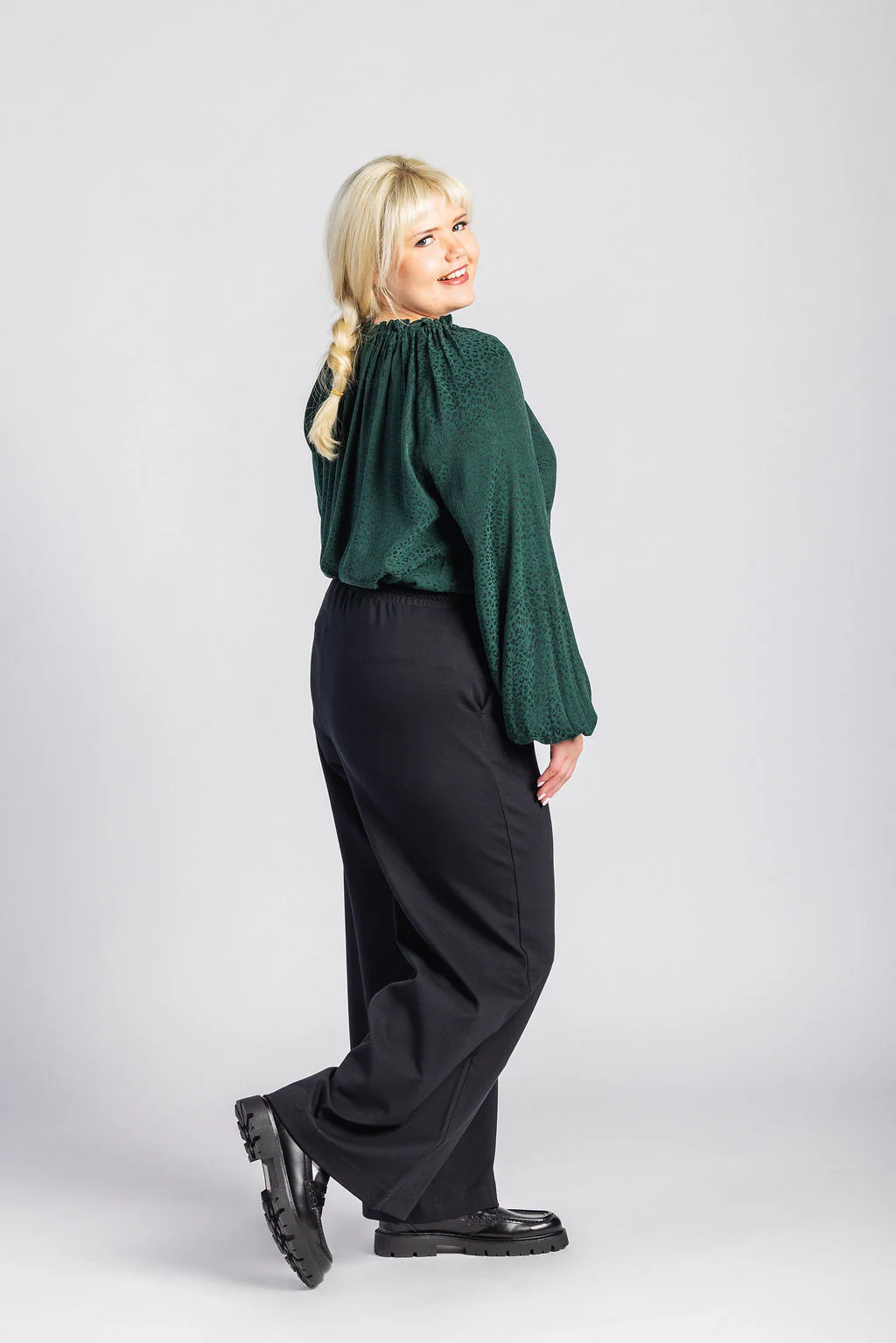 Paloma Blouse, Emerald - Image 4