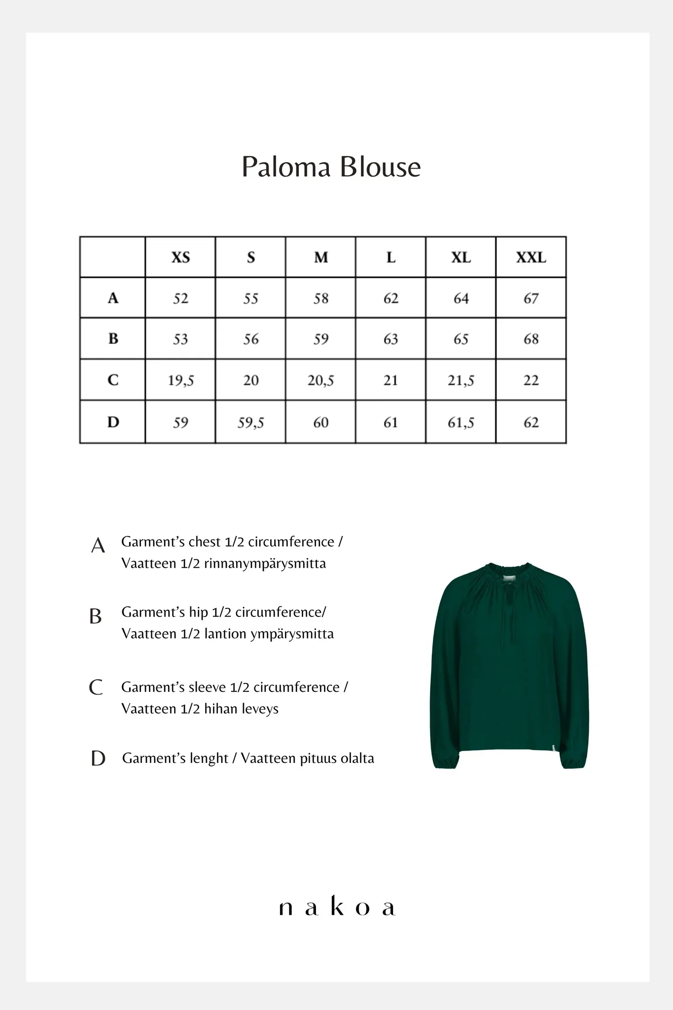 Paloma Blouse, Emerald - Image 6