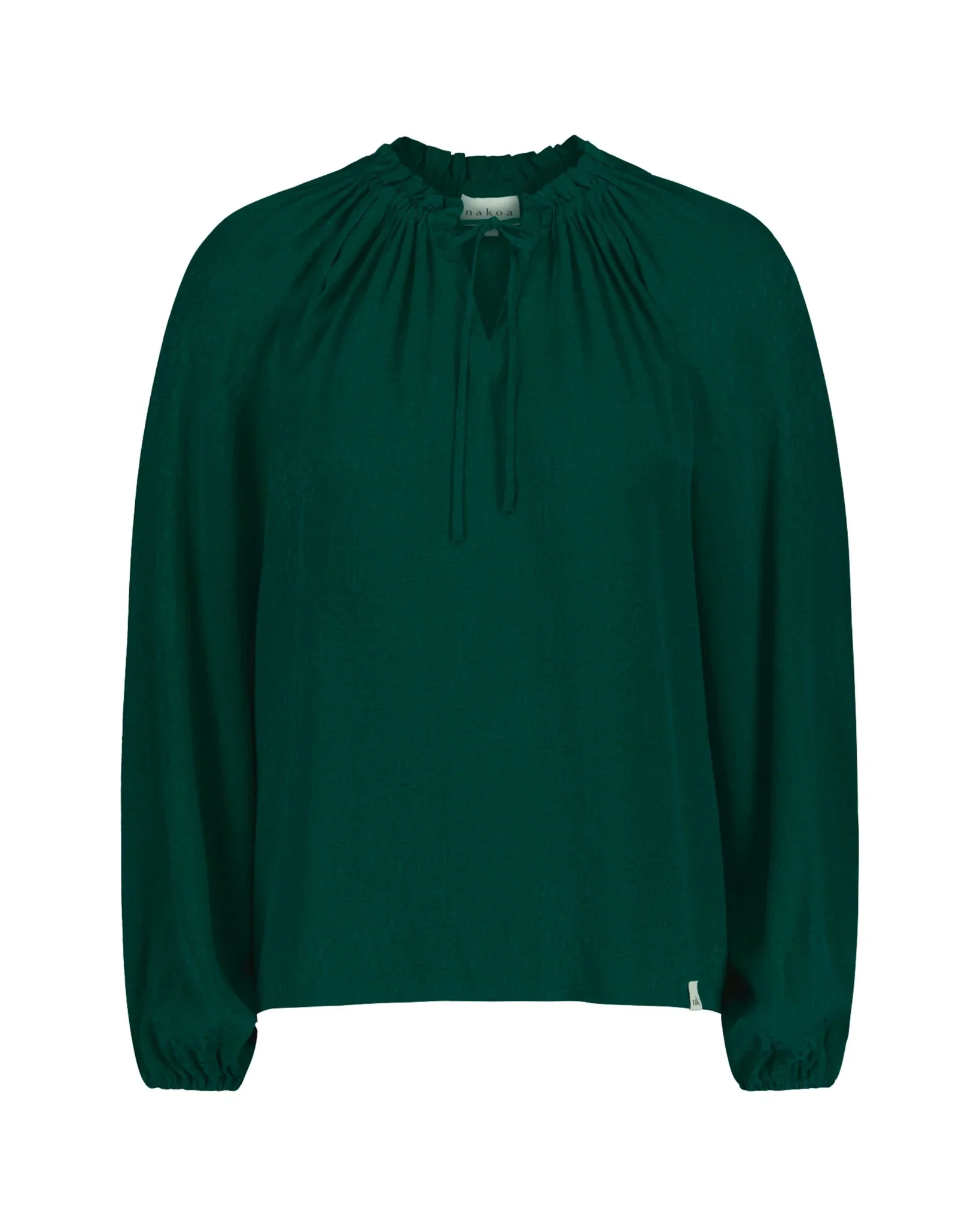 Paloma Blouse, Emerald - Image 7