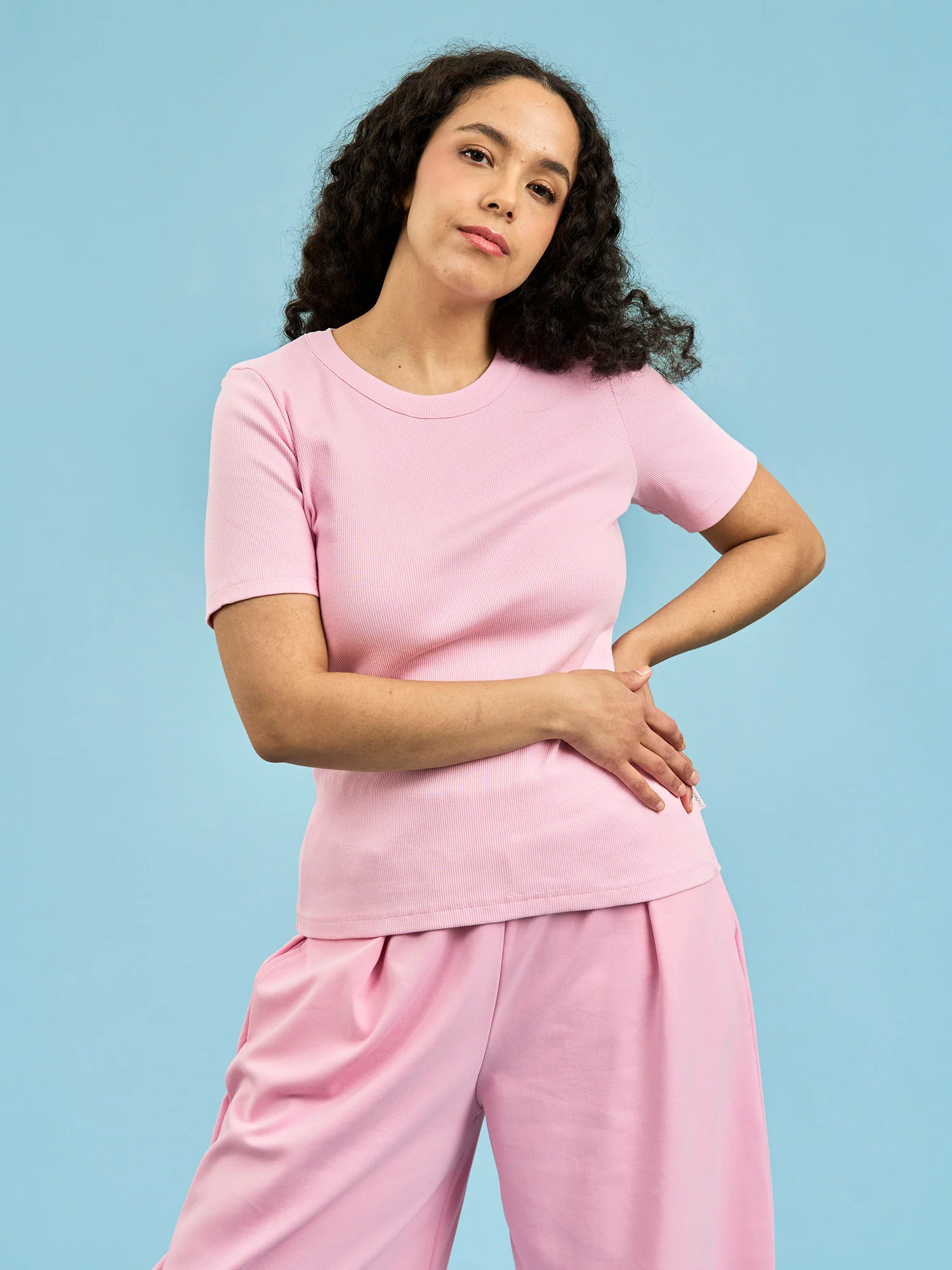 Parker Shirt, Candy Pink Rib