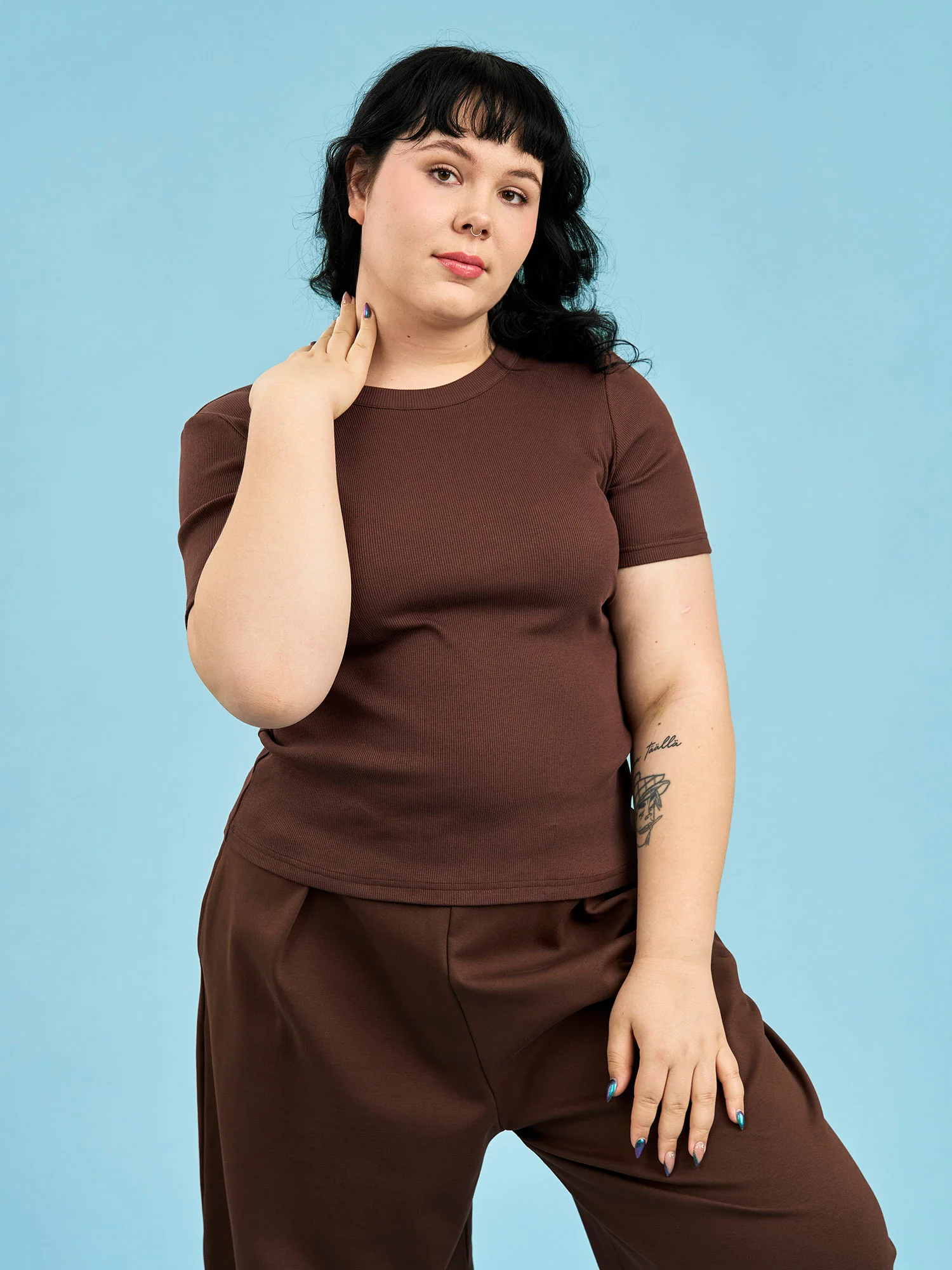 Parker Shirt, Dark Brown Rib - Image 2