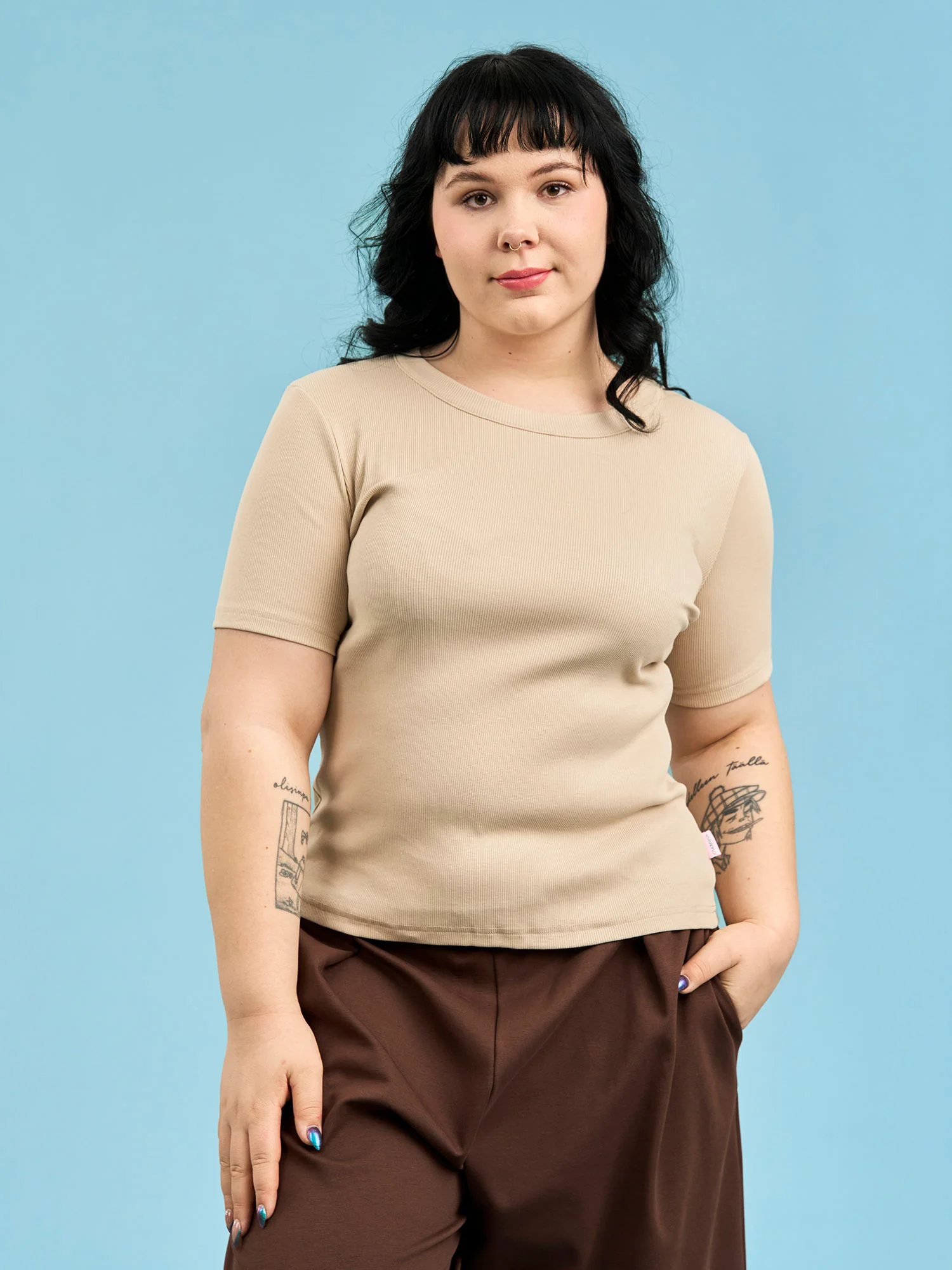 Parker Shirt, Light Sand Rib