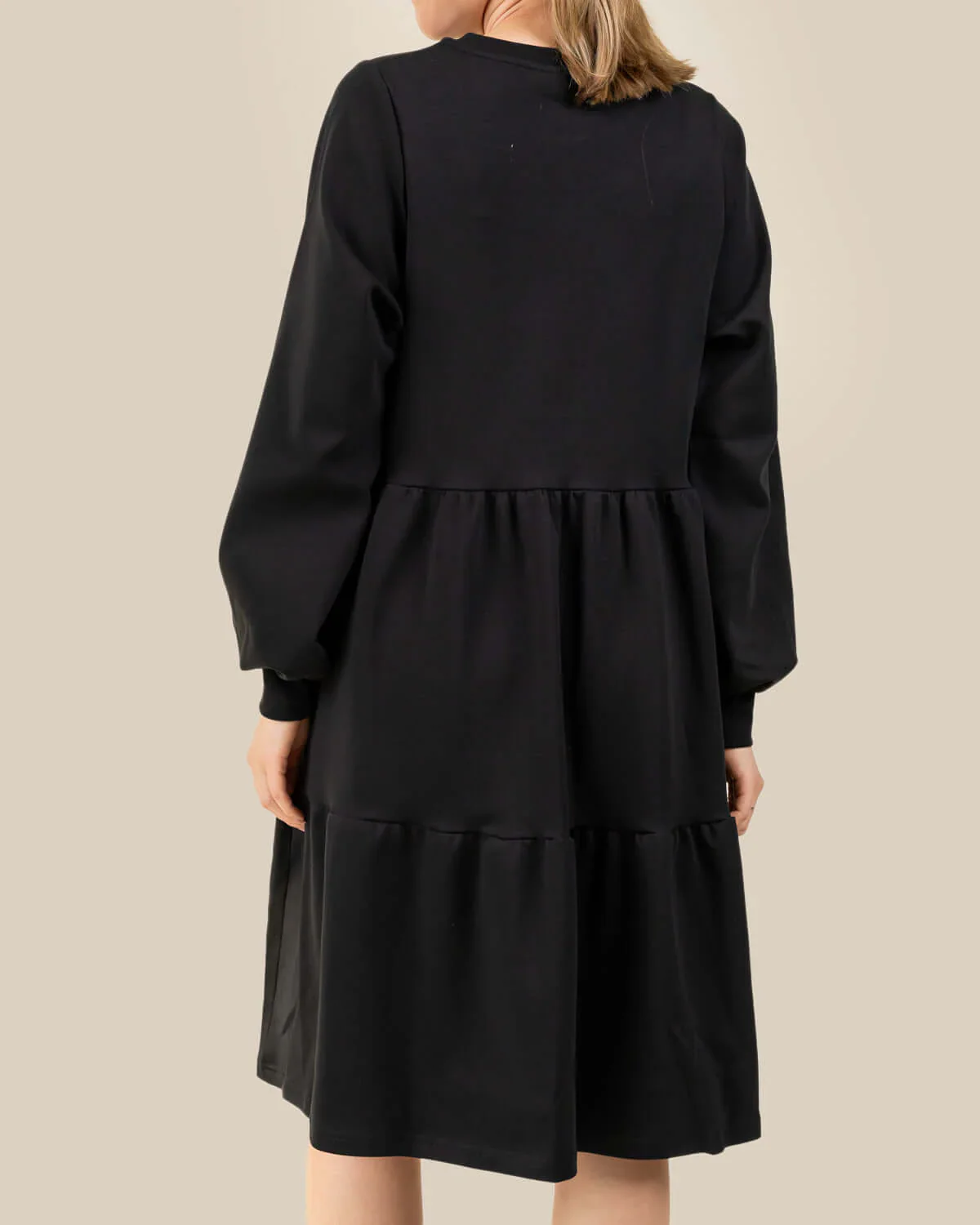 Pitkähihainen Mekko, Musta - Image 6