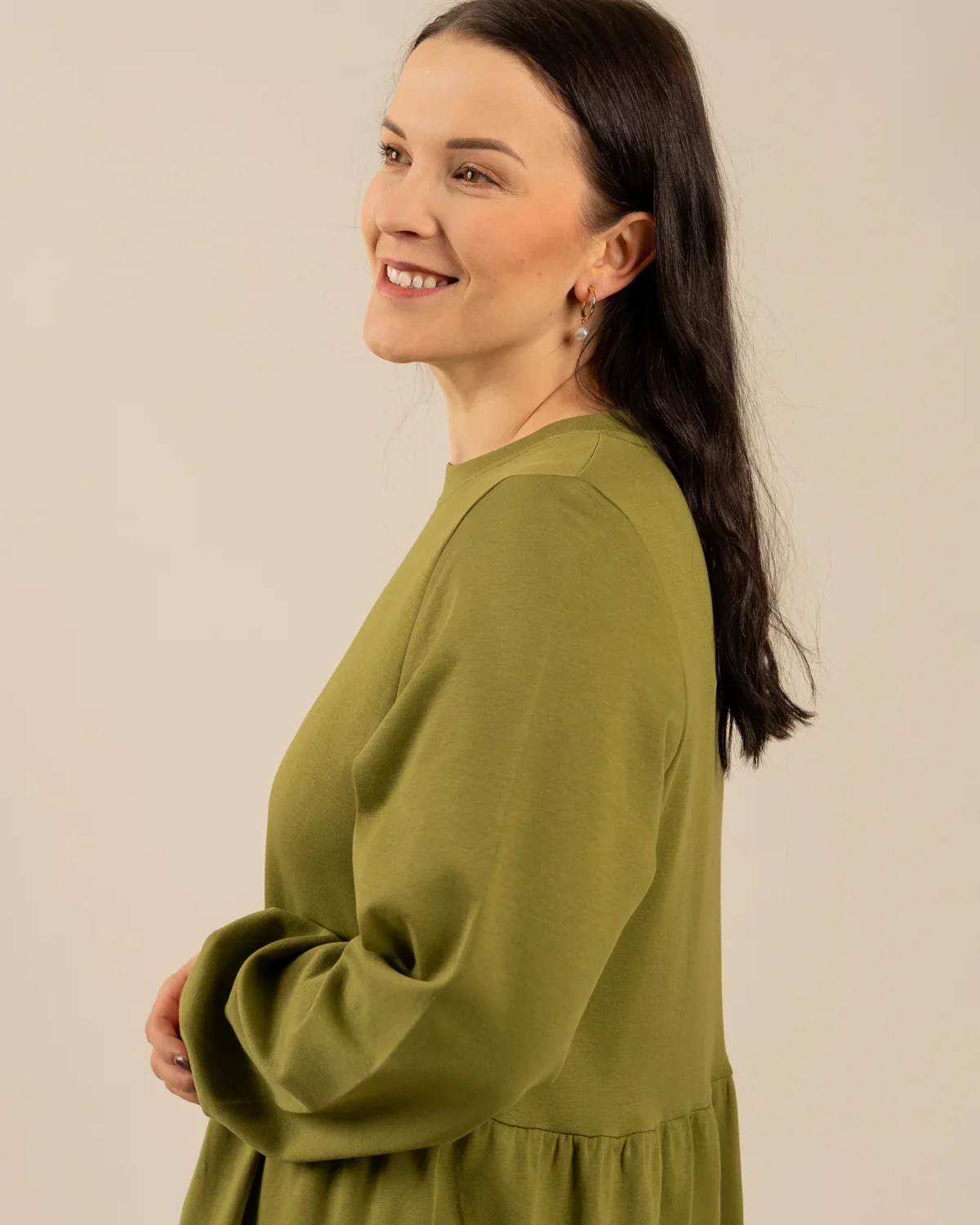 Pitkähihainen Mekko, Sammal - Image 4