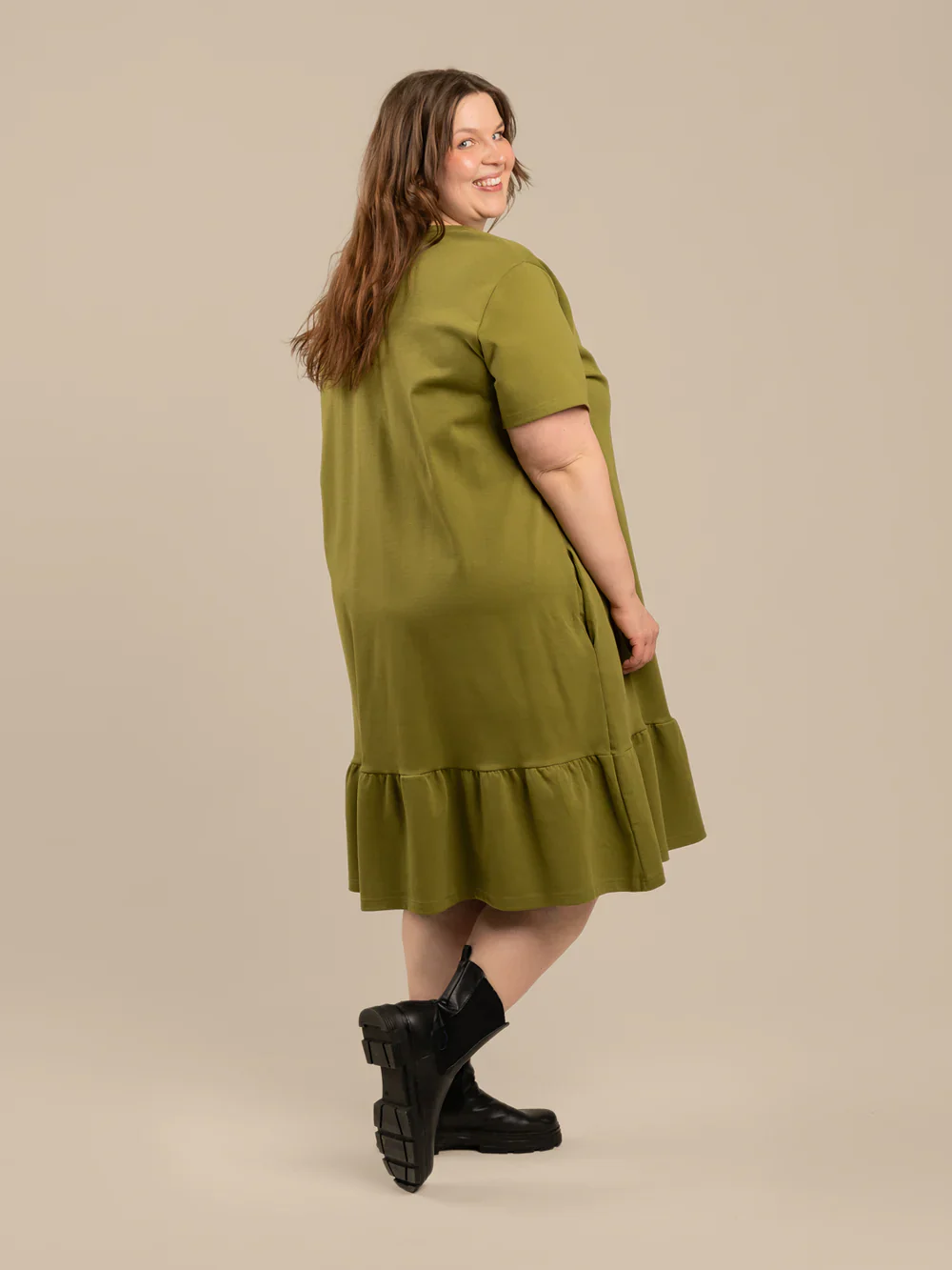 Poimuhelmainen Mekko, Sammal - Image 5