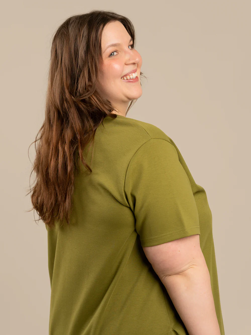 Poimuhelmainen Mekko, Sammal - Image 8