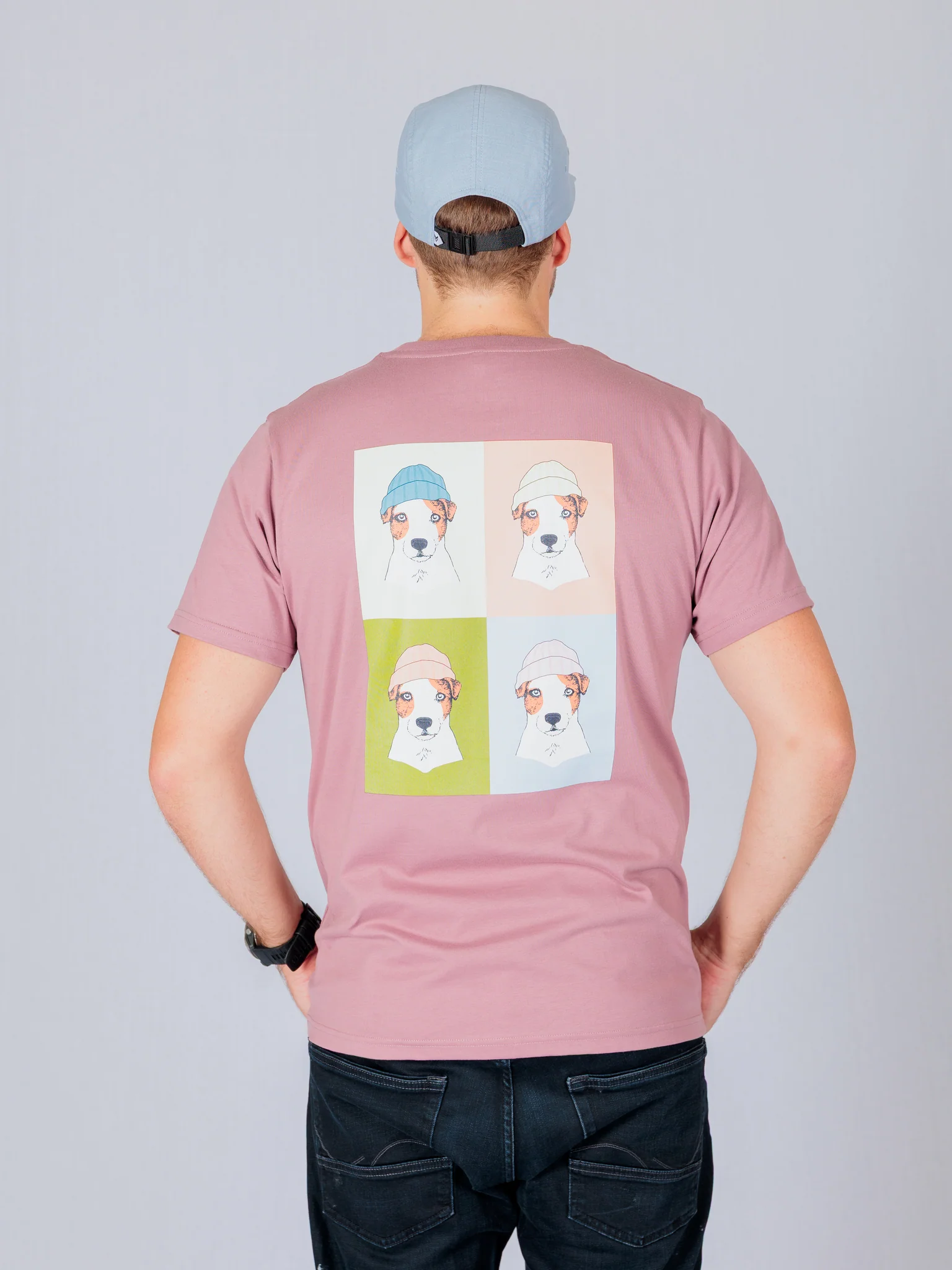 Pop Dog T-Shirt, Mauve