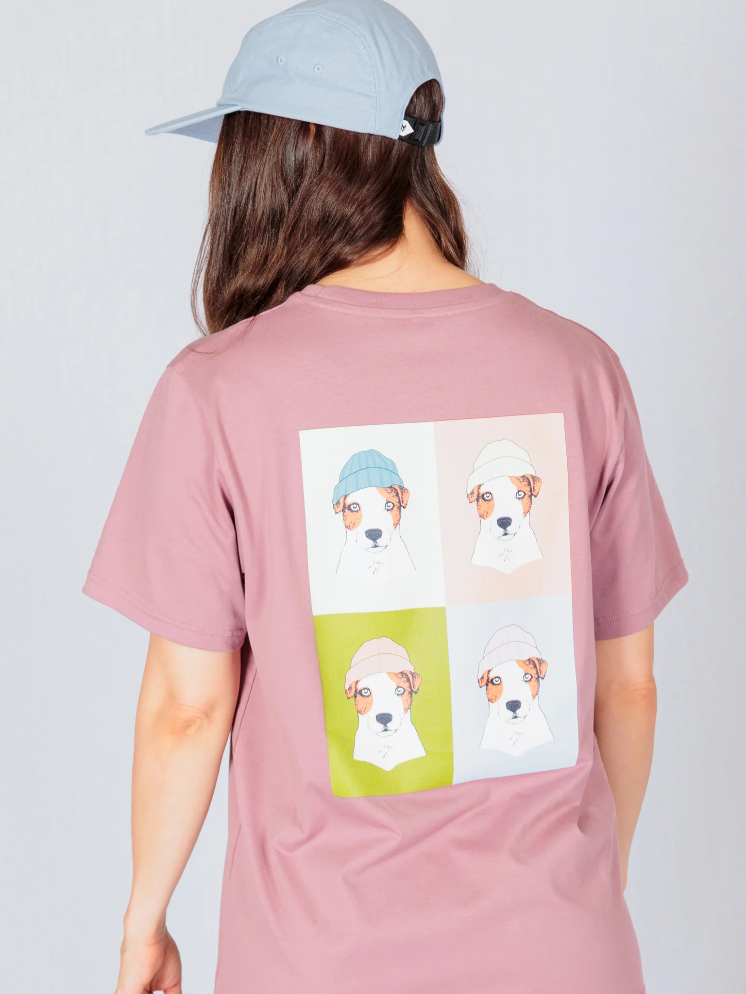 Pop Dog T-Shirt, Mauve - Image 4