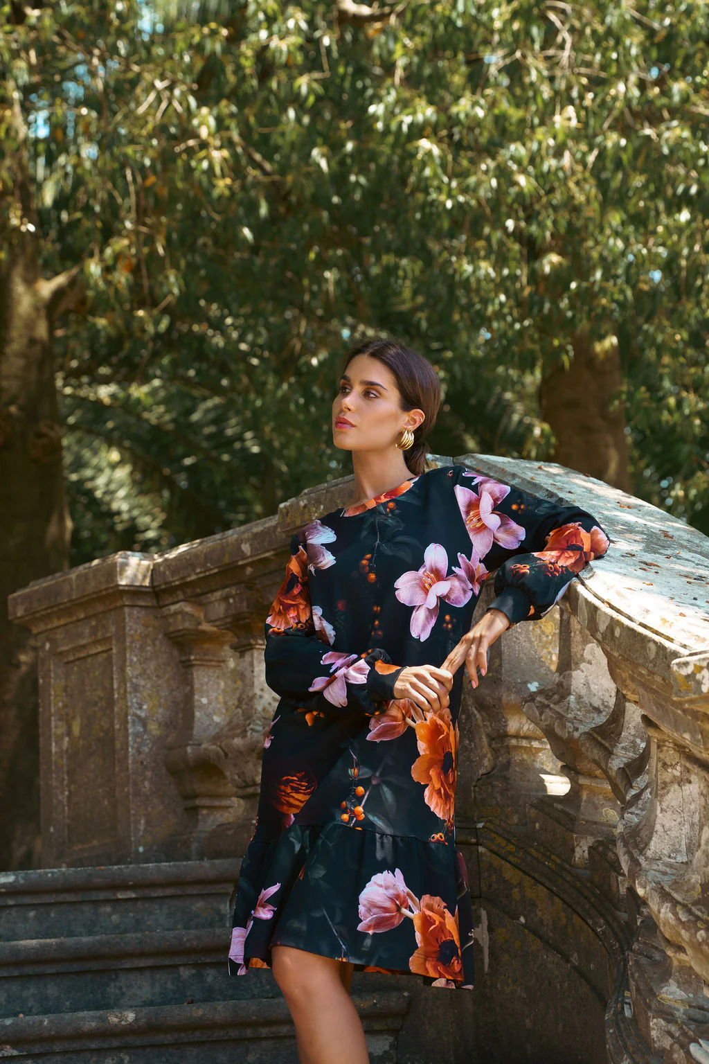 Poppy Dress, Copper Flower - Image 4