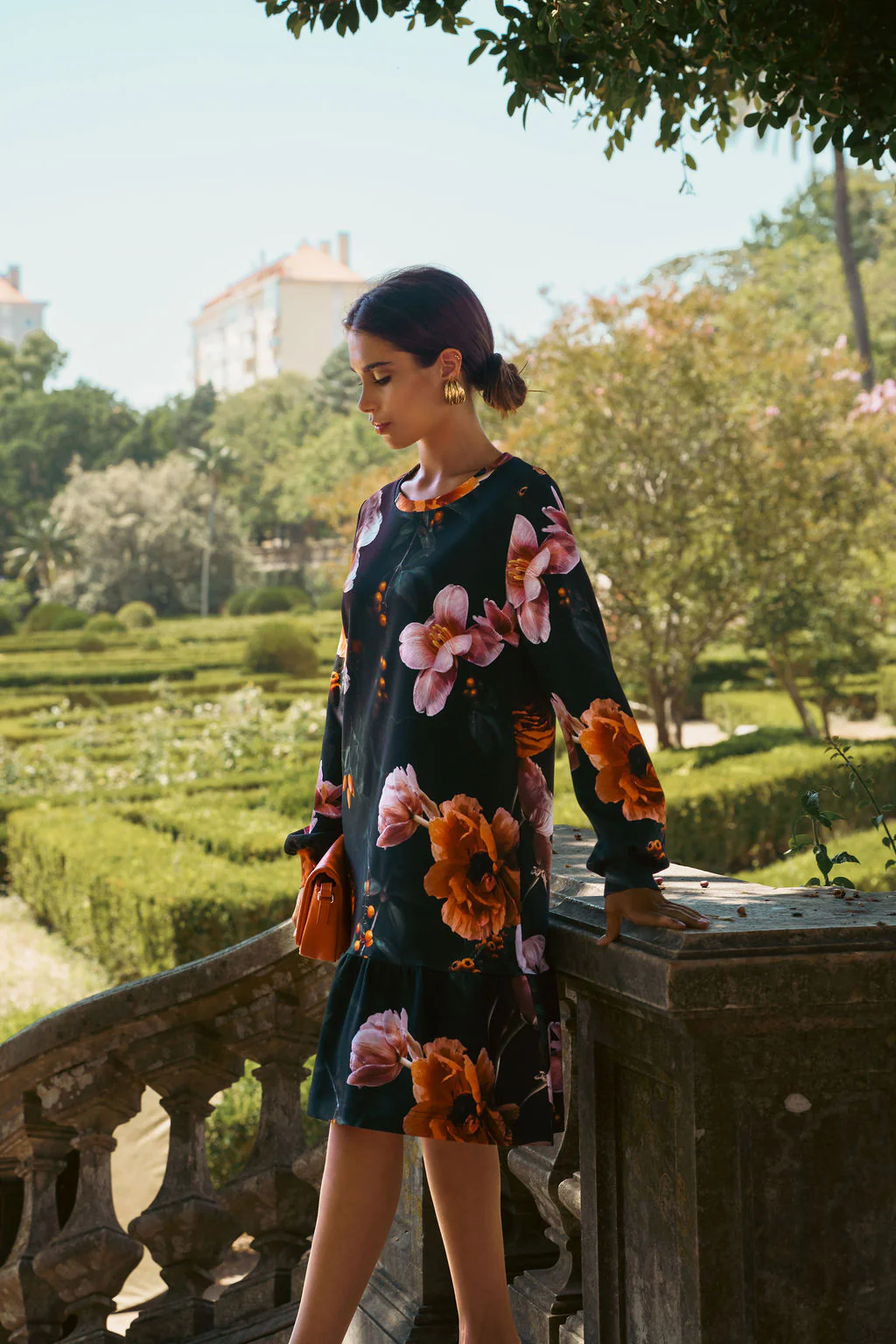 Poppy Dress, Copper Flower - Image 6