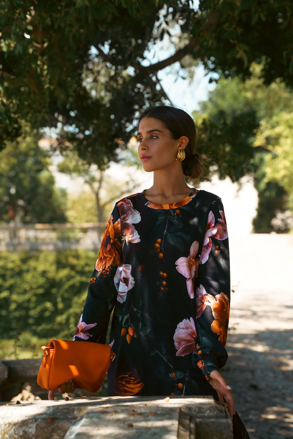 Poppy Dress, Copper Flower - Image 7