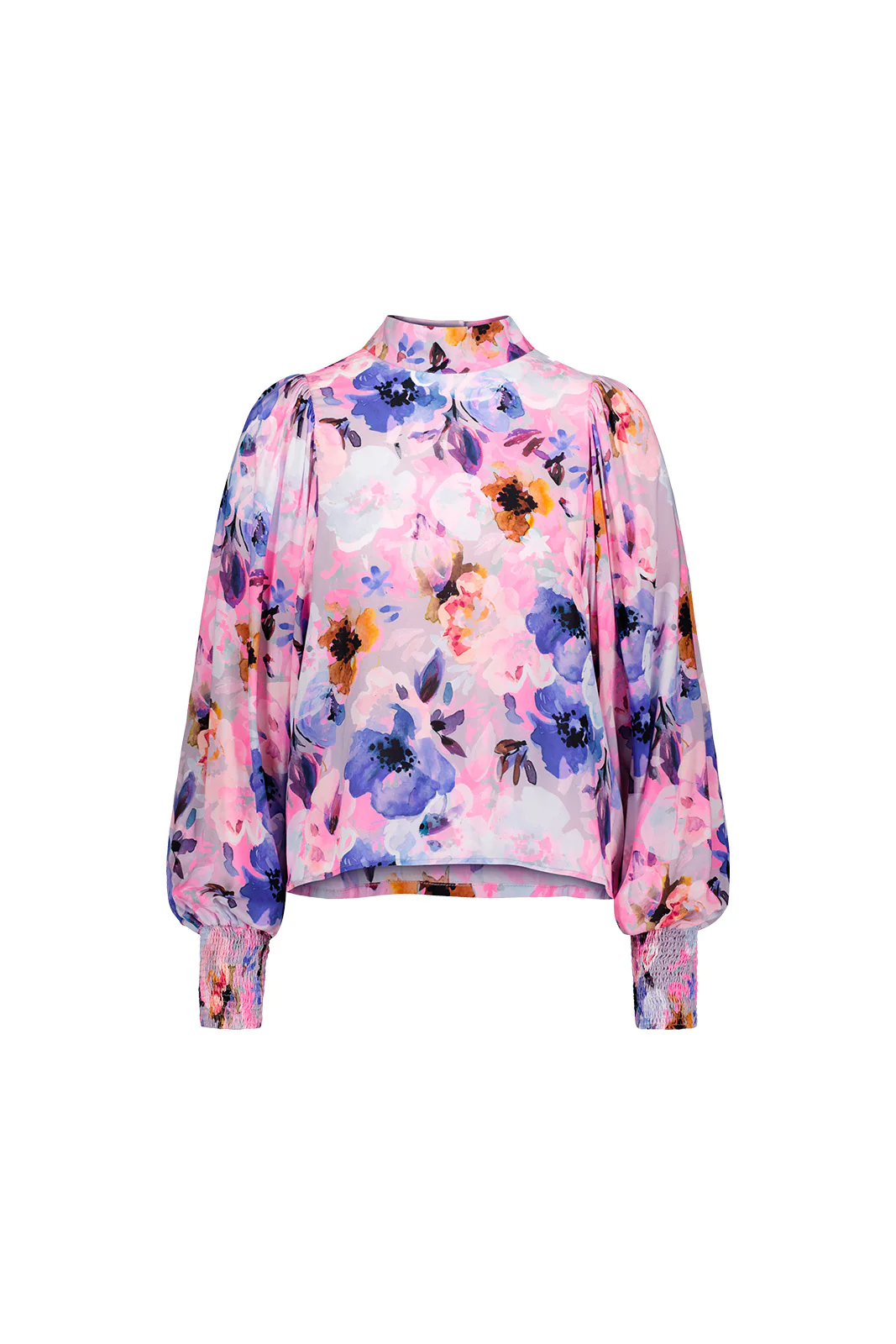 Puff Blouse, Lilac Anemone - Image 3