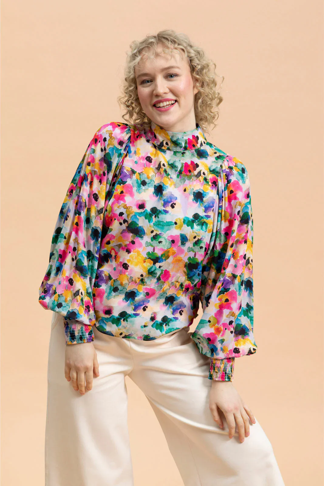Puff Blouse, Aquarelle bloom