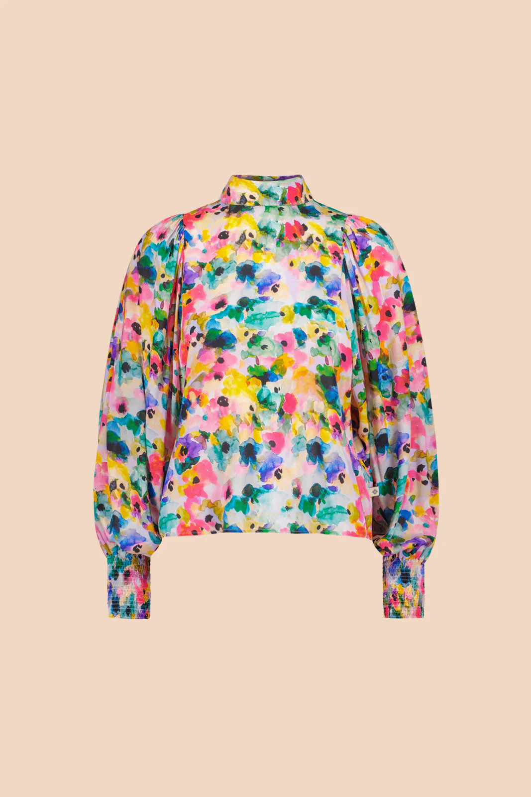 Puff Blouse, Aquarelle bloom - Image 4