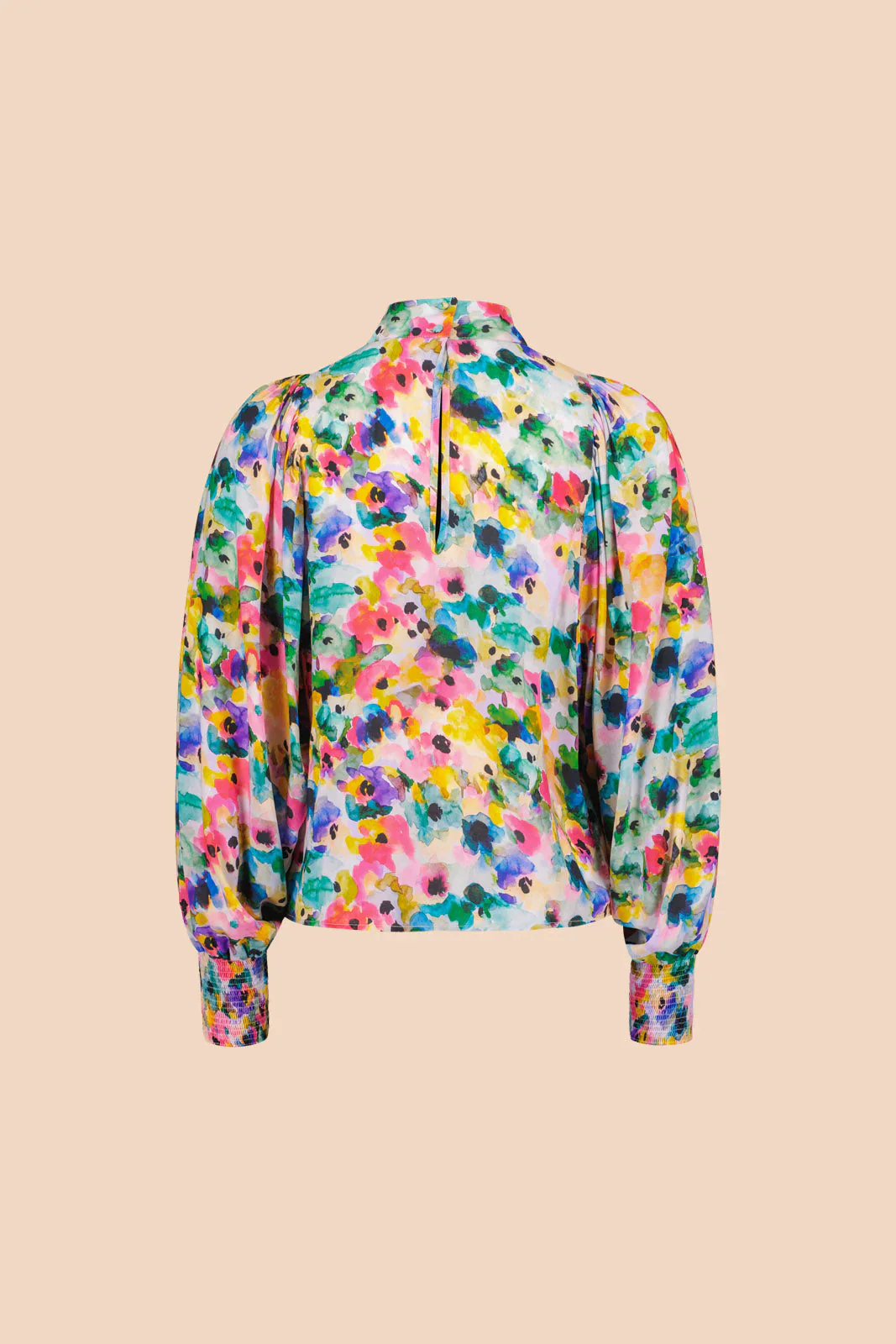 Puff Blouse, Aquarelle bloom - Image 5