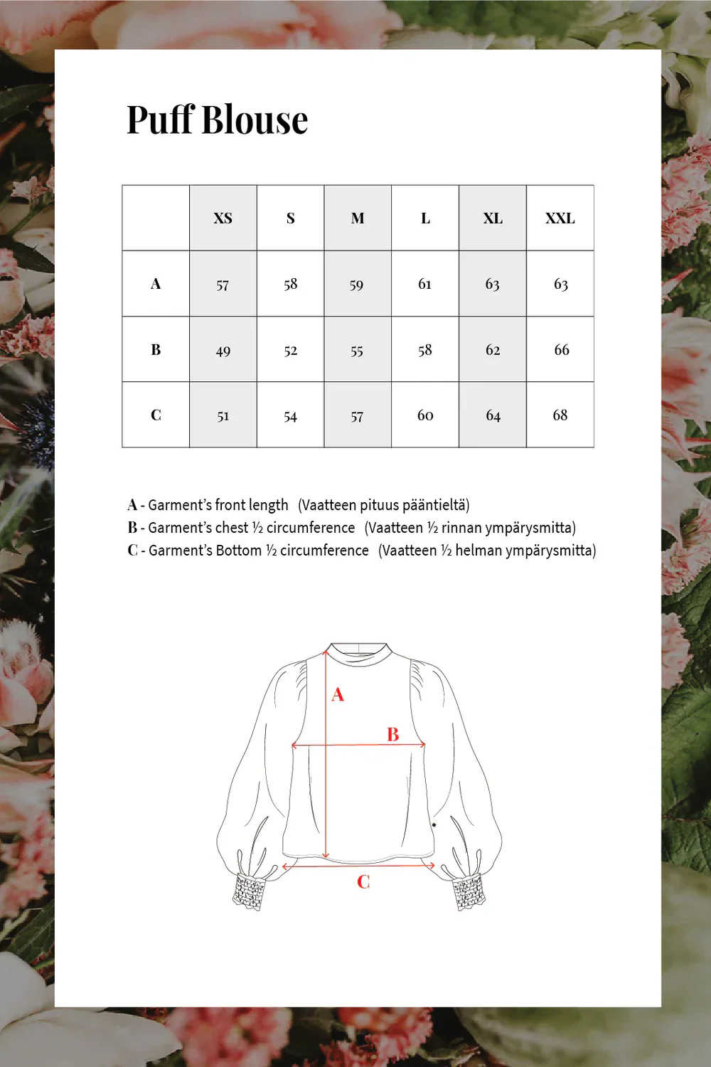 Puff Blouse, Aquarelle bloom - Image 6