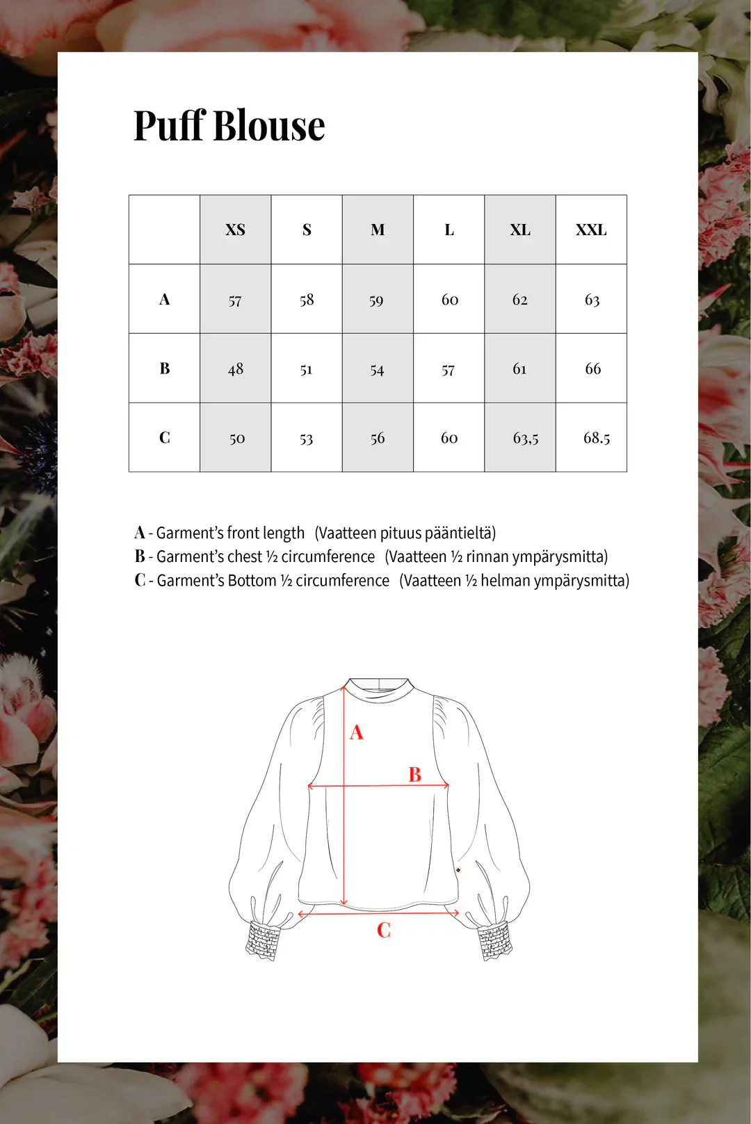 Puff Blouse, Black Anemone - Image 6