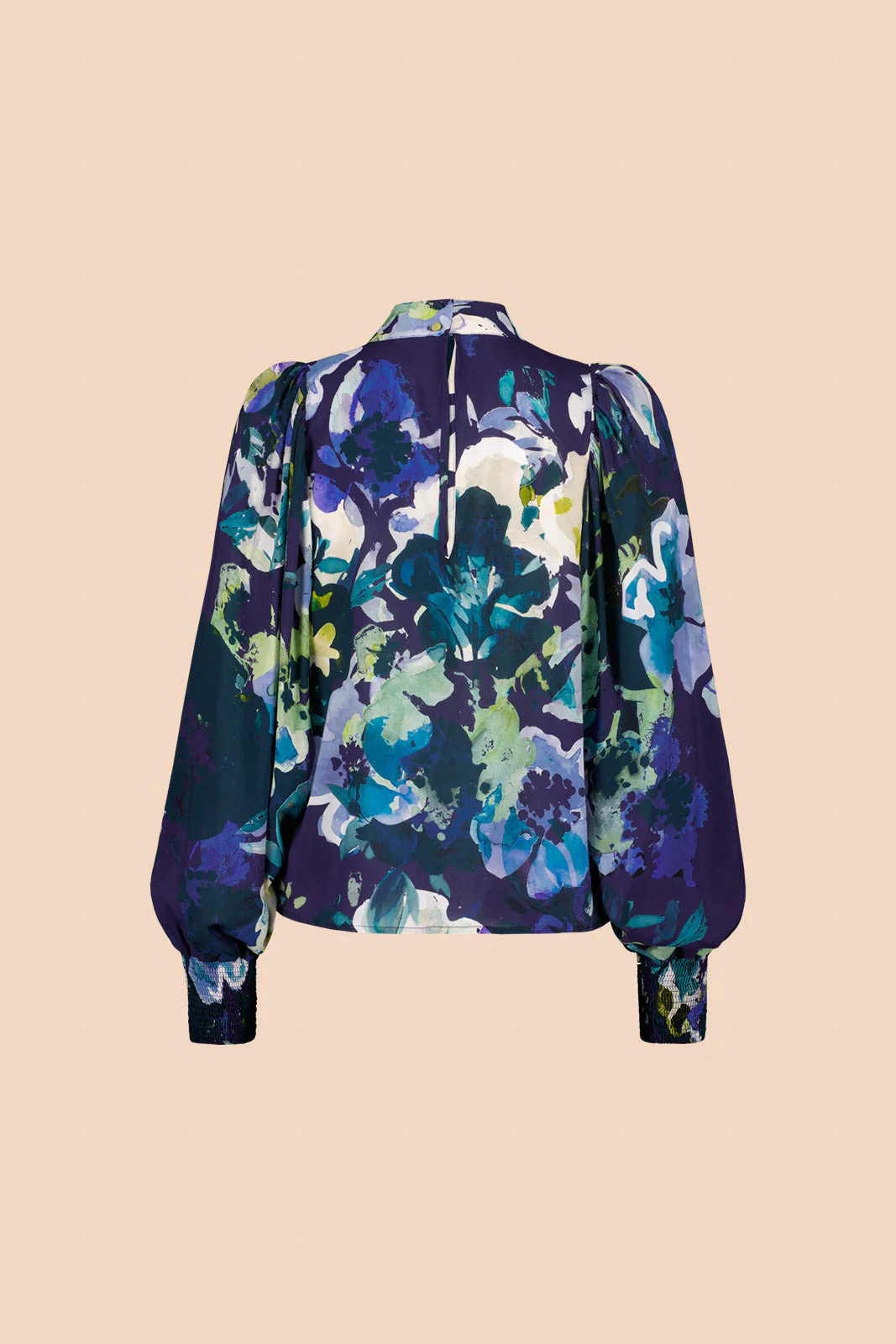 Puff Blouse, Blue Anemone - Image 7