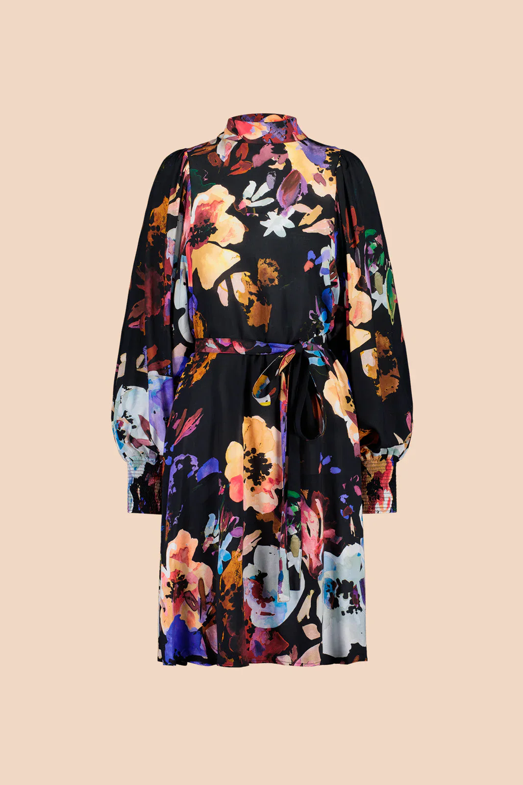 Puff Dress, Black Anemone - Image 7