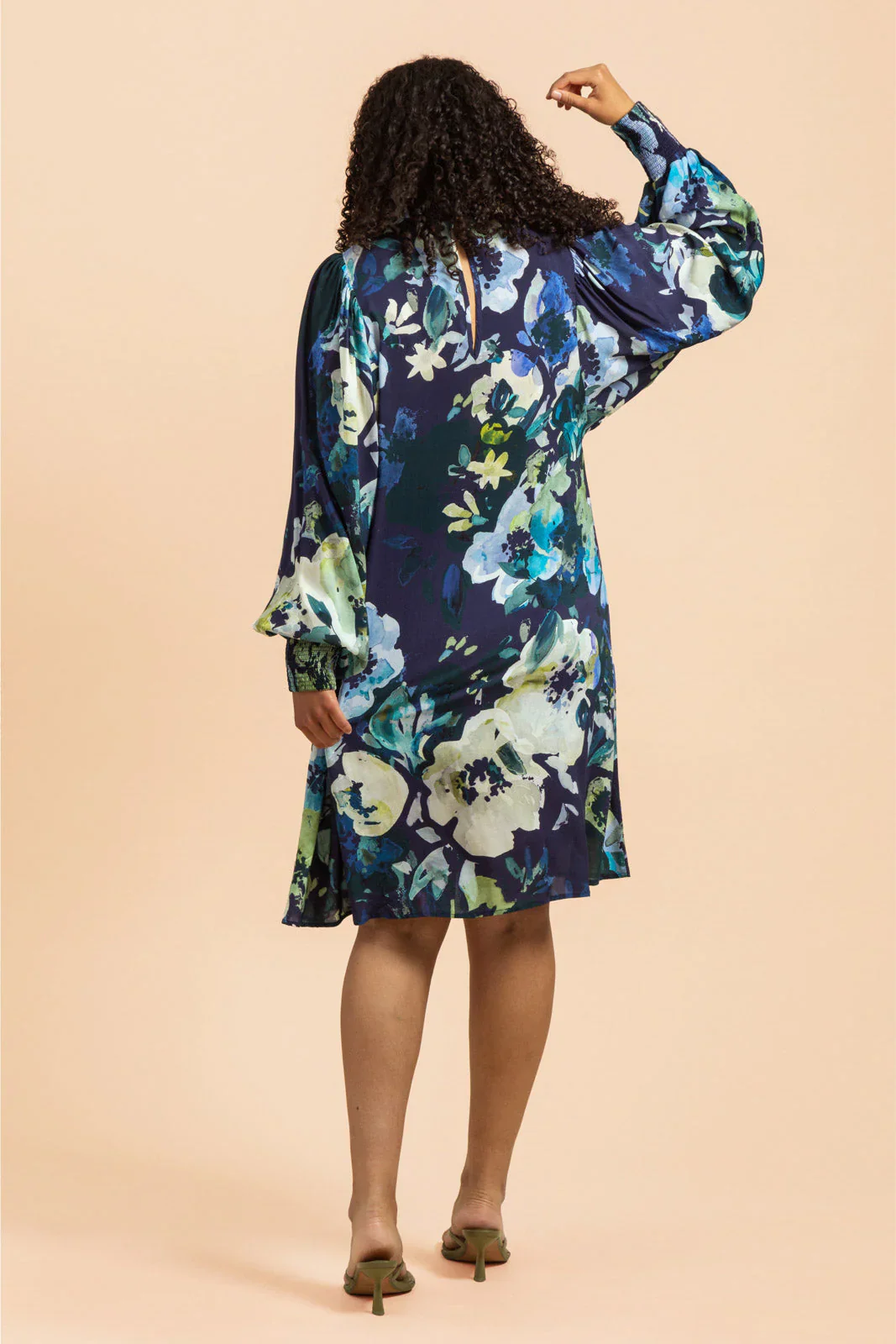 Puff Dress, Blue Anemone - Image 2