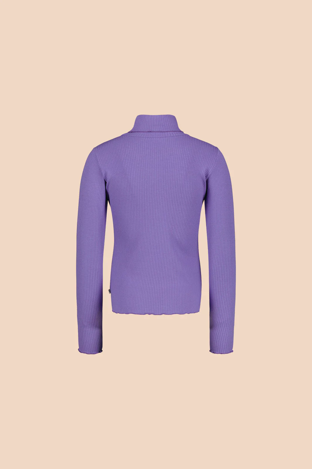 Rib Rollneck, Vivid Lavender - Image 4