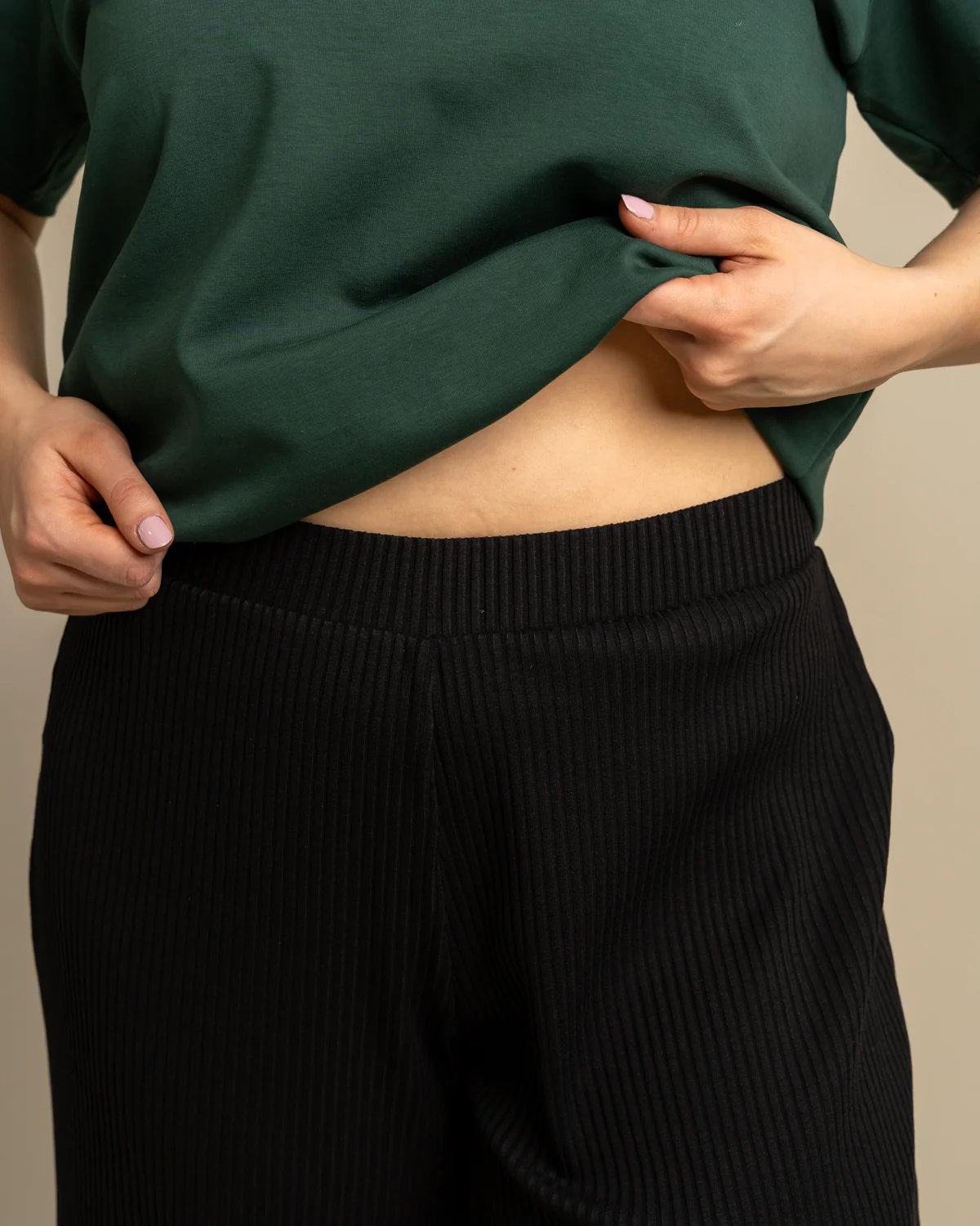 Ribbi Culottes, Musta - Image 4