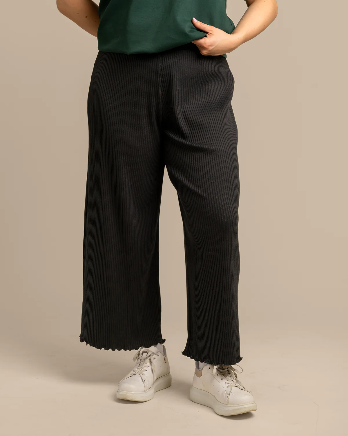 Ribbi Culottes, Musta - Image 8
