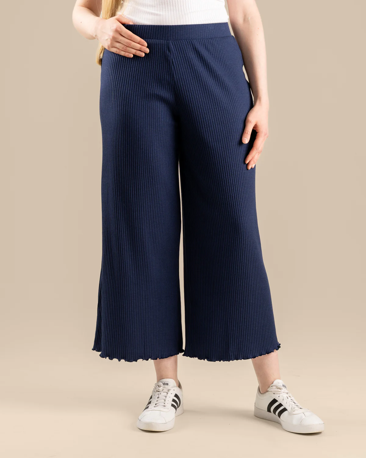 Ribbi Culottes Pitkä, Meri - Image 3