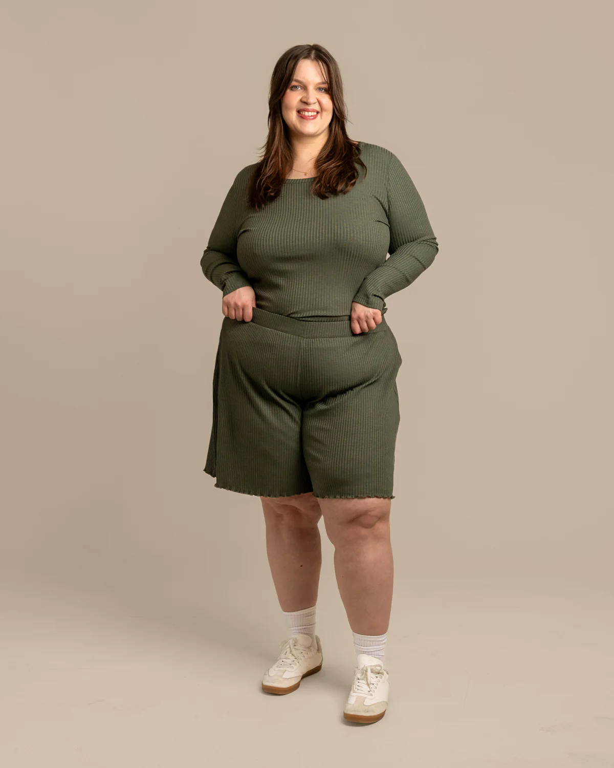 Ribbishortsit, Khaki - Image 6