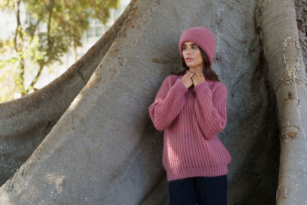 Robin Mohair Knit, Powder Pink - Image 5