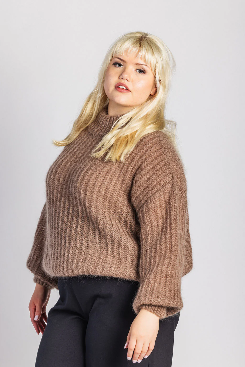 Robin Mohair Knit, Smoky Taupe - Image 2