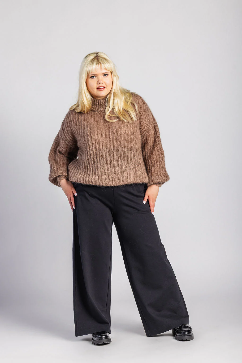 Robin Mohair Knit, Smoky Taupe - Image 3