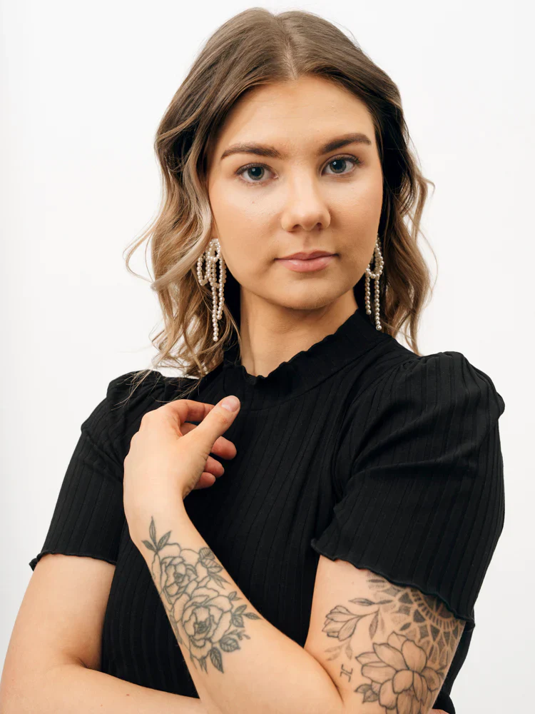 Rosa Shirt, Black Rib - Image 2